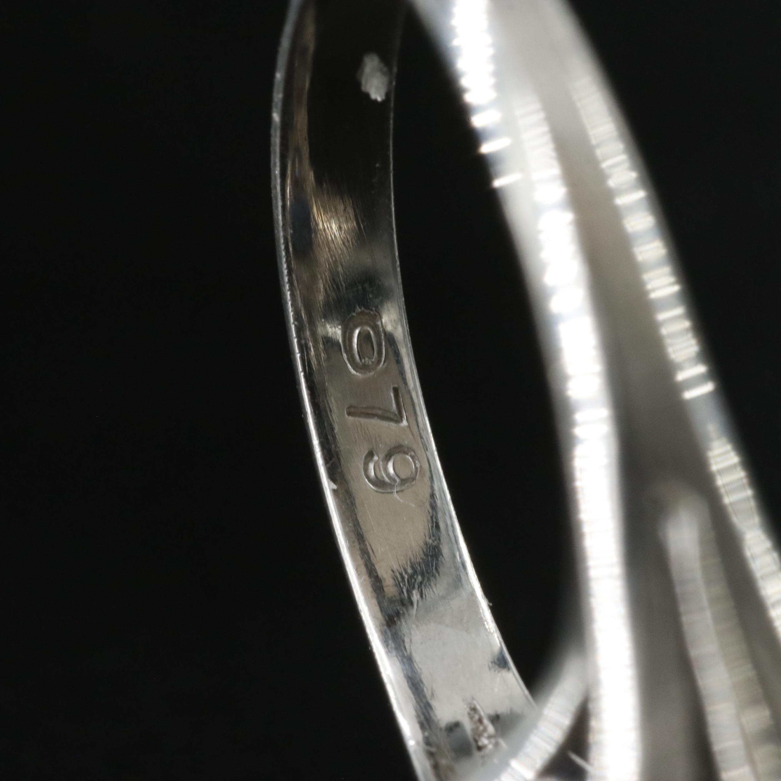 Platinum 5.39 CT Ceylon Sapphire and Diamond Ring with GIA Report