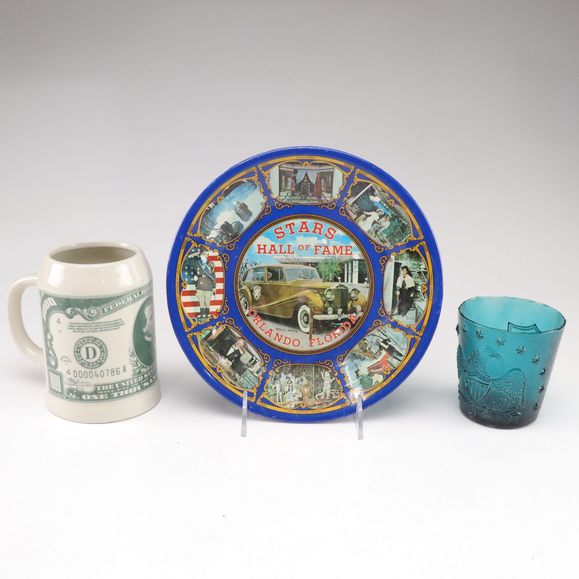 One-Thousand Dollar Bill Mug & Other Americana Collectibles