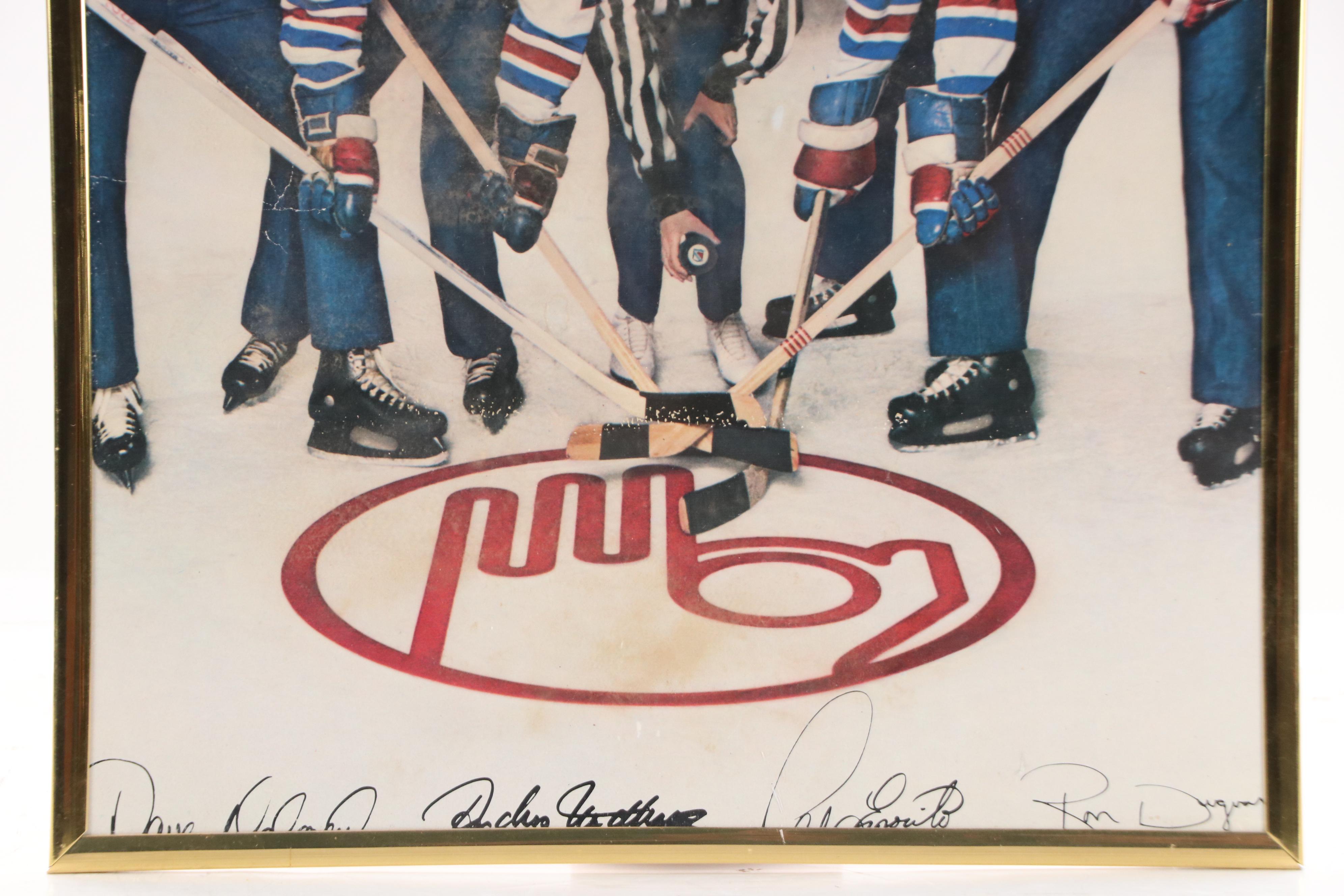 Sasson Jeans Advertisement With New York Rangers Hockey Team, Circa 1980