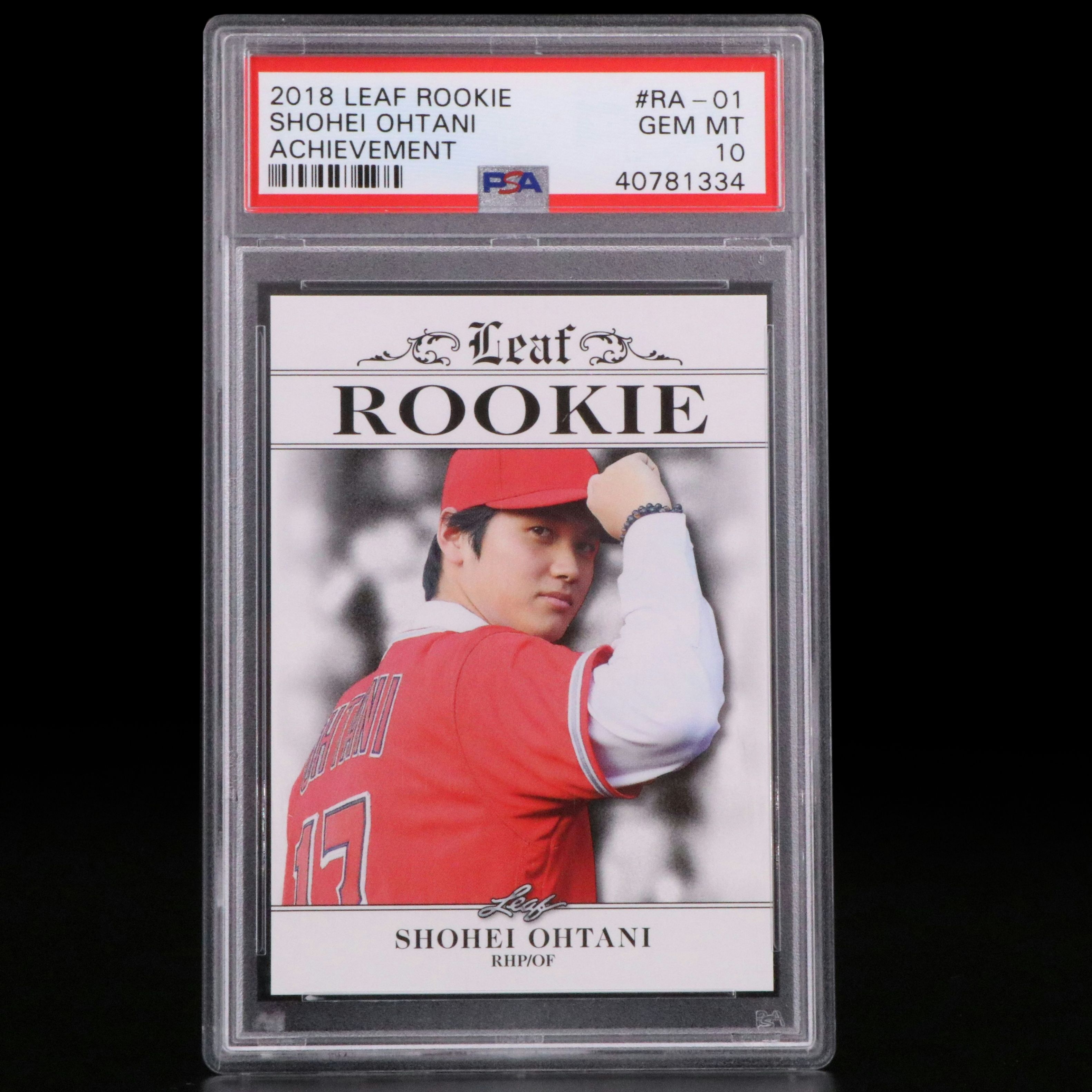 2018 Leaf Shohei Ohtani Rookie Baseball Card Graded PSA 10