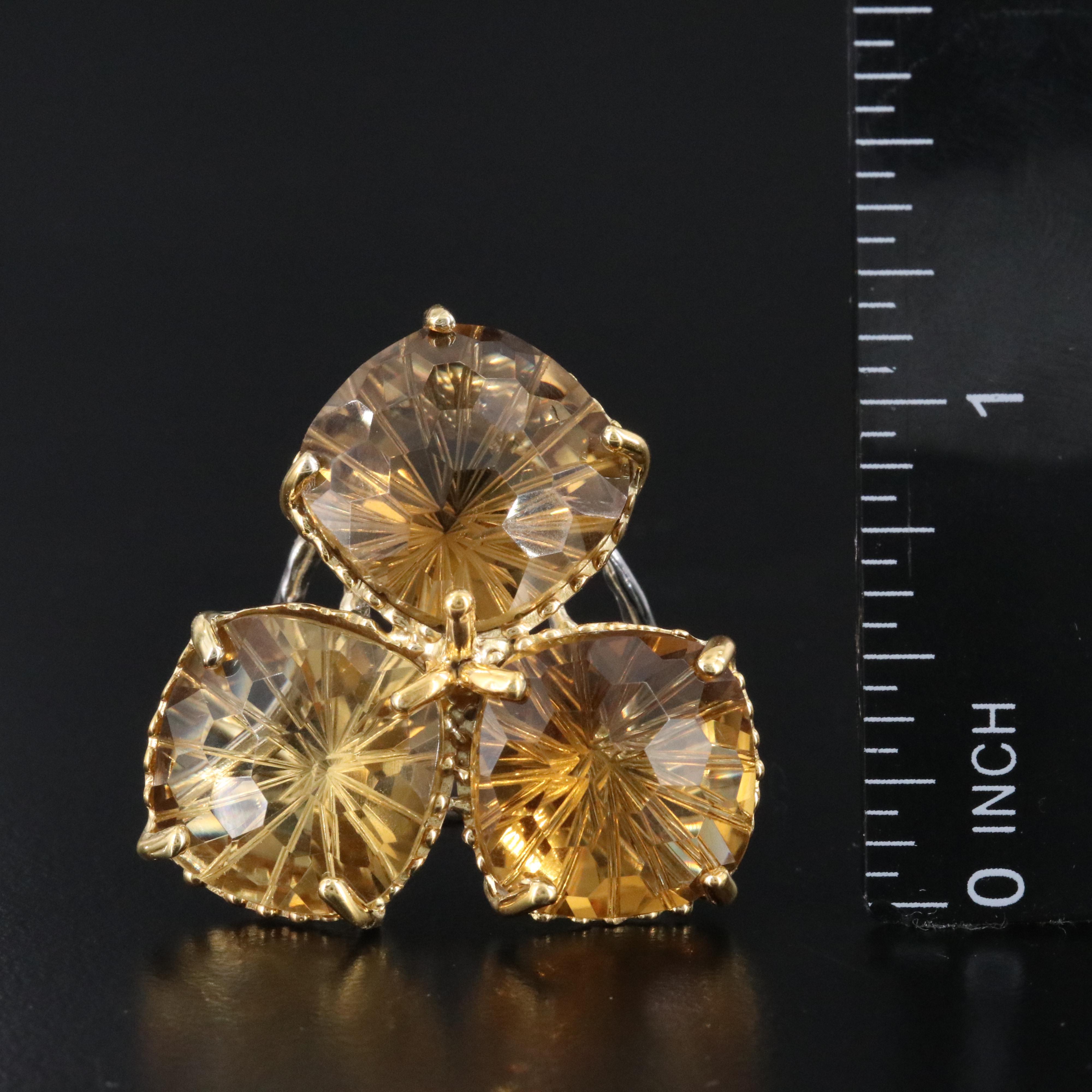 Sterling Citrine Ring