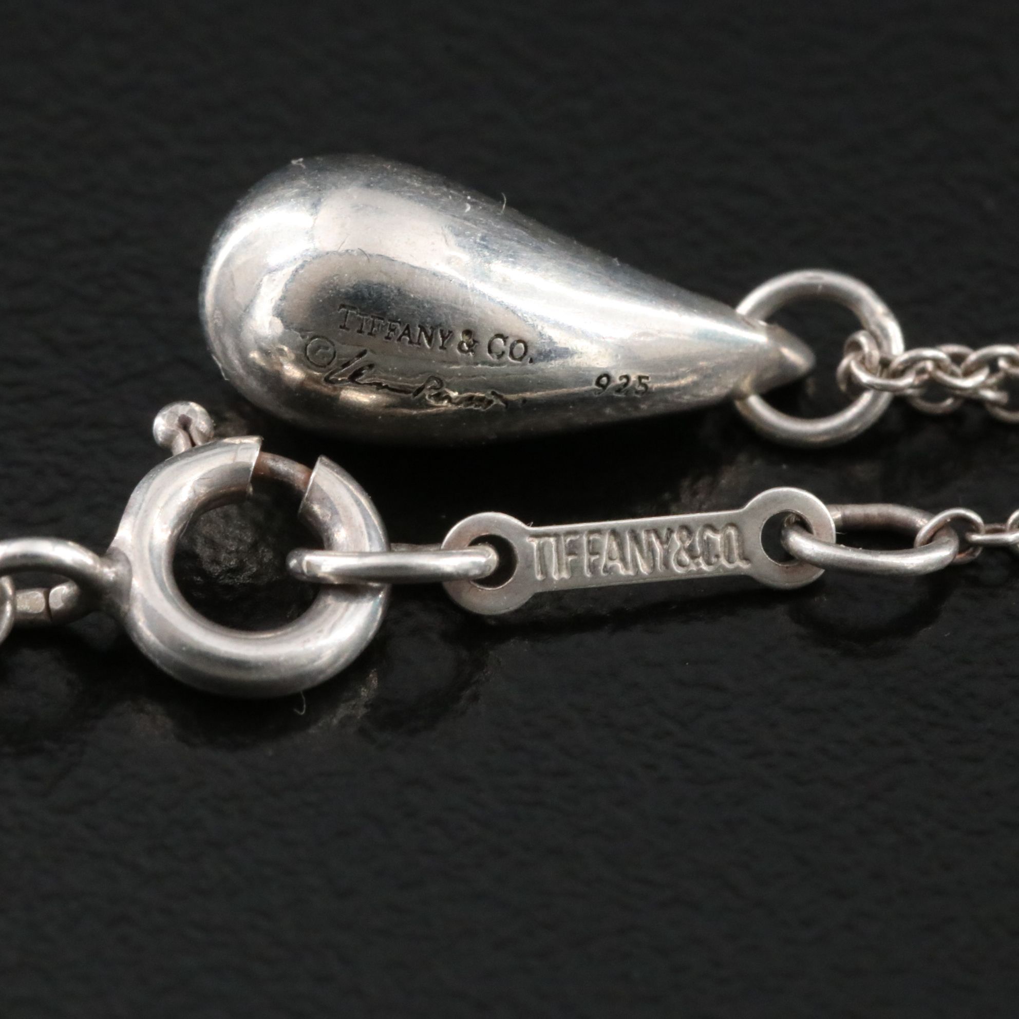 Elsa Peretti for Tiffany & Co. Sterling Teardrop Necklace