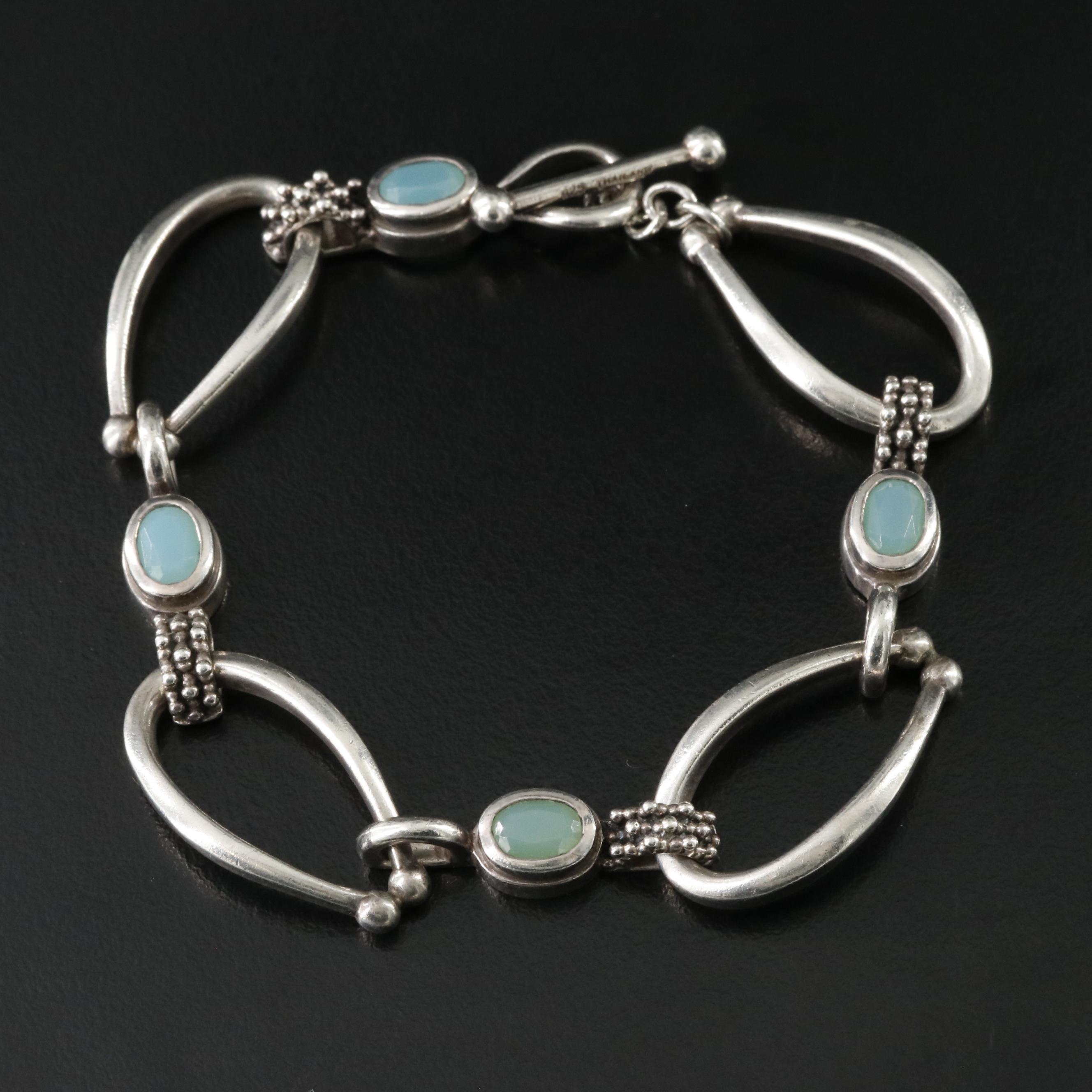 Sterling Chalcedony Bracelet