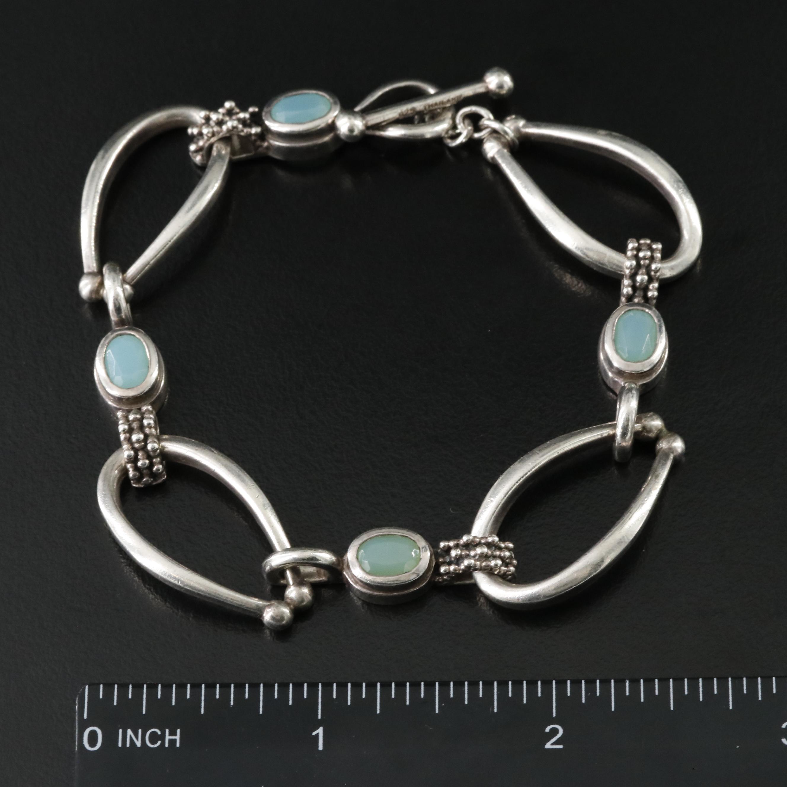 Sterling Chalcedony Bracelet