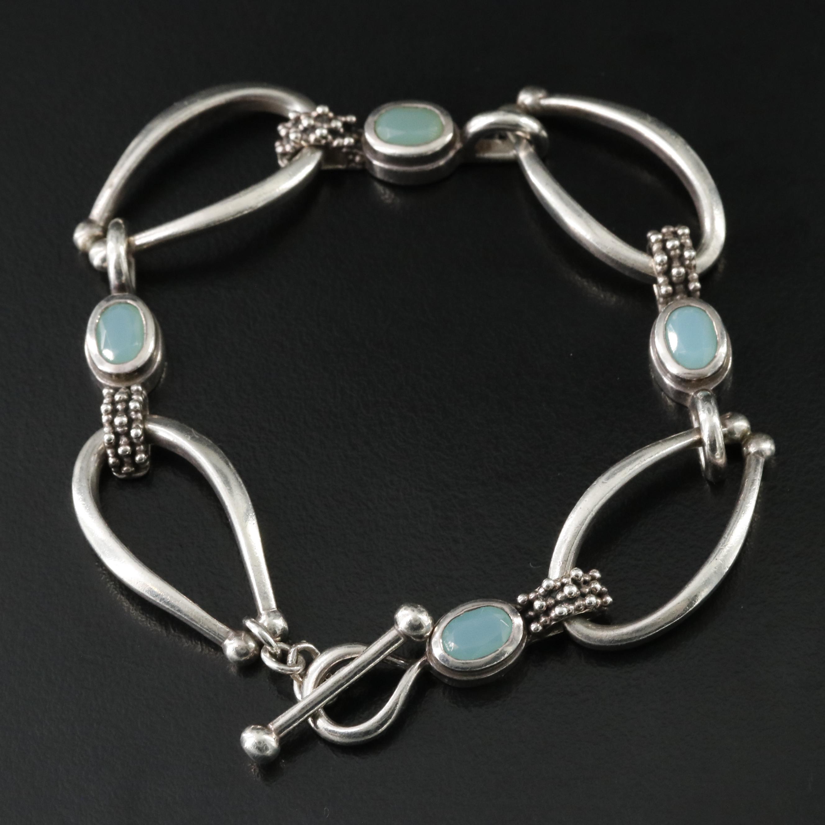 Sterling Chalcedony Bracelet