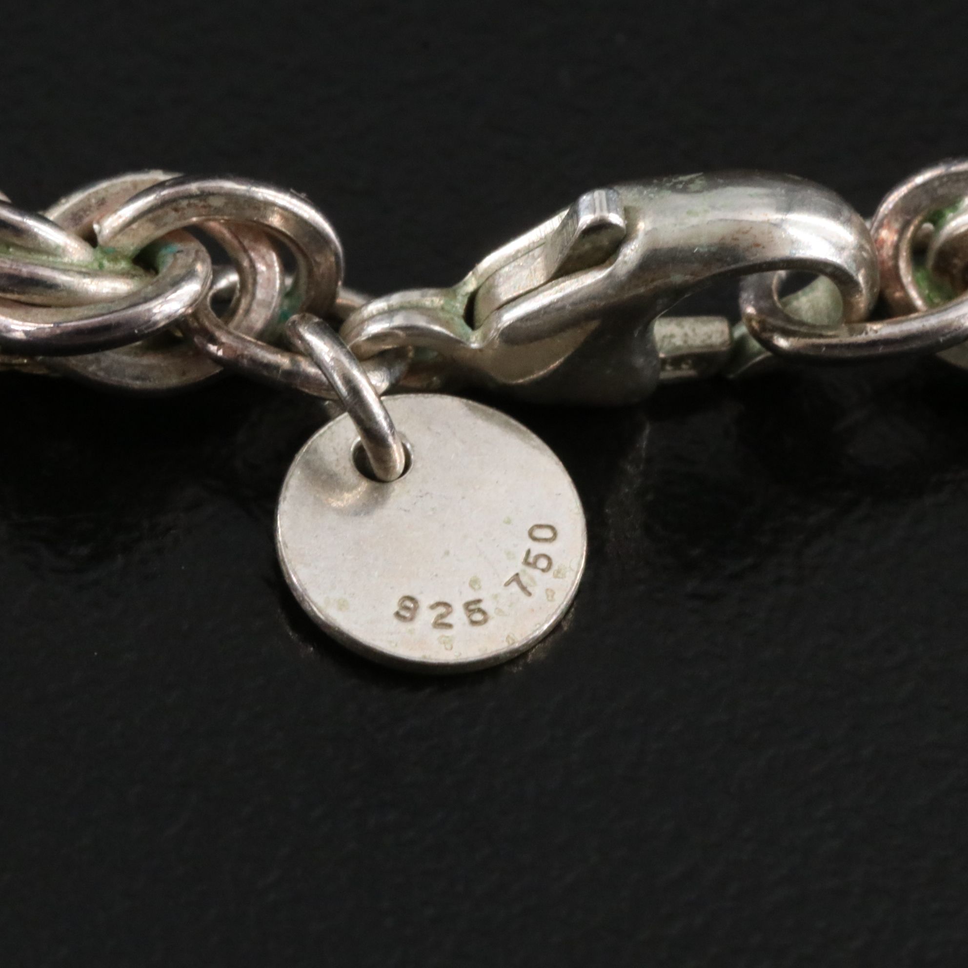 Tiffany & Co. Sterling Twisted Rope Chain Necklace with 18K Accent