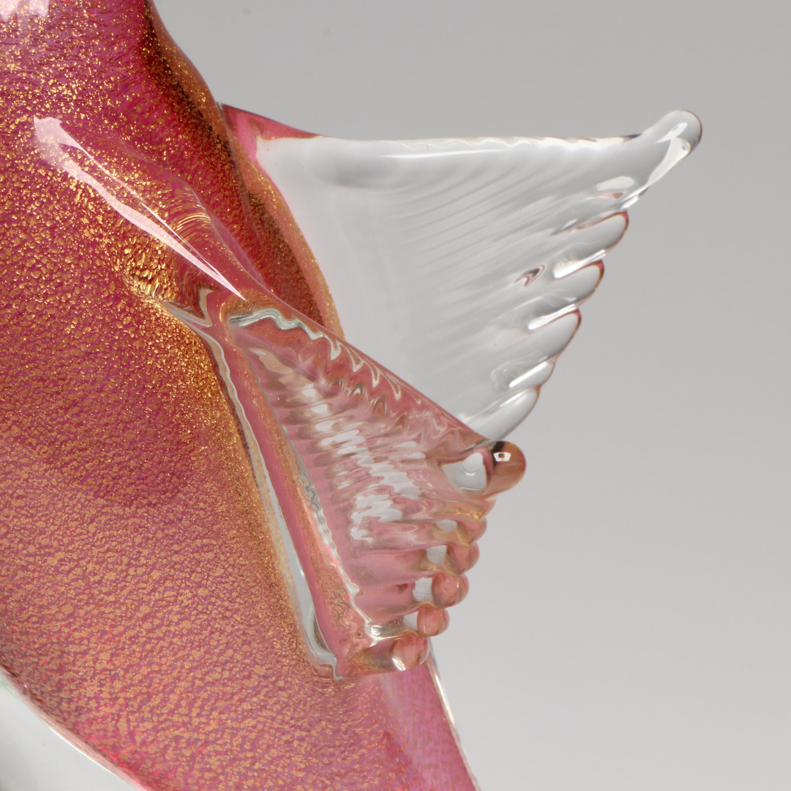 M. Rossetti Murano Glass Cockatoo Sculpture