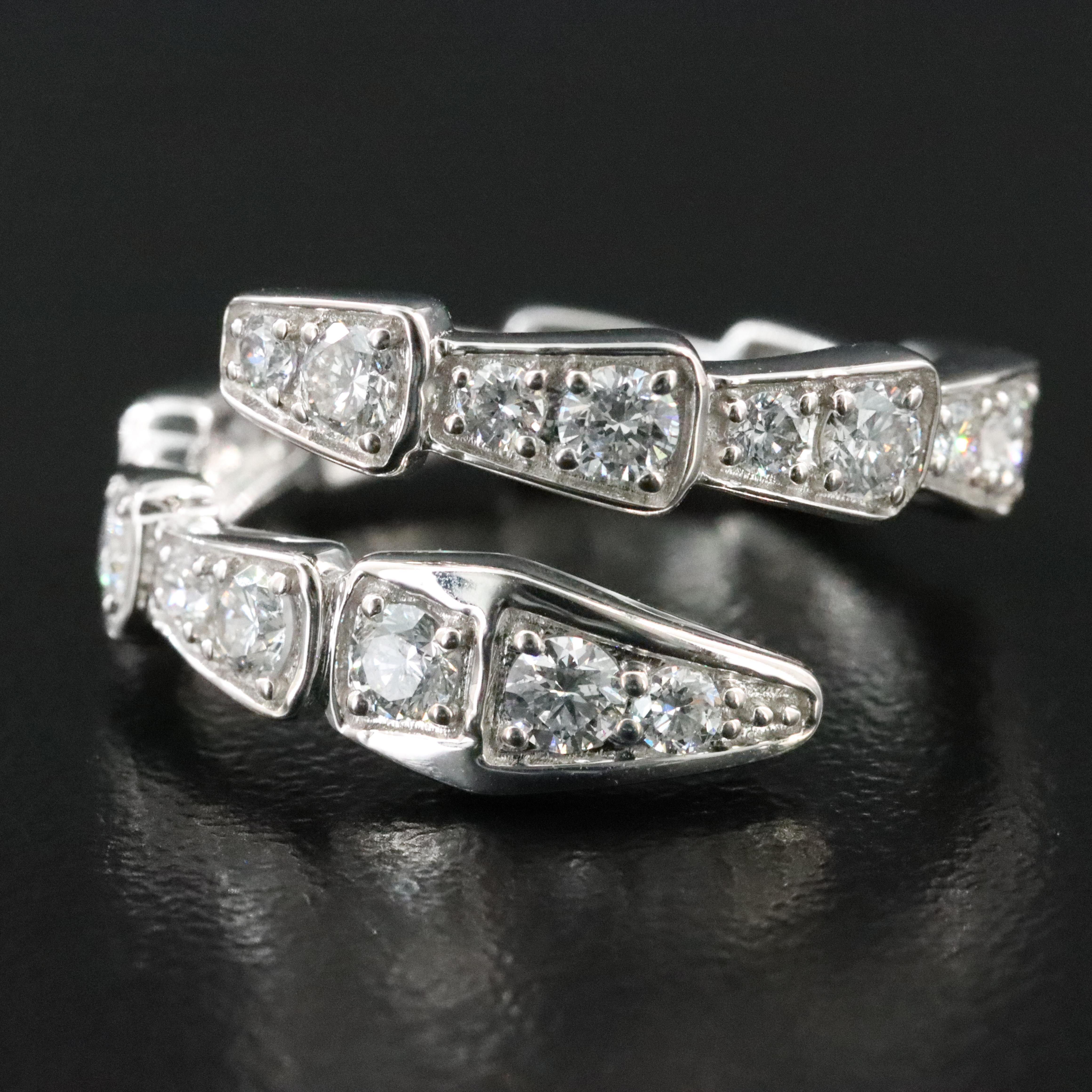 14K 1.50 CTW Lab Grown Diamond Coil Ring