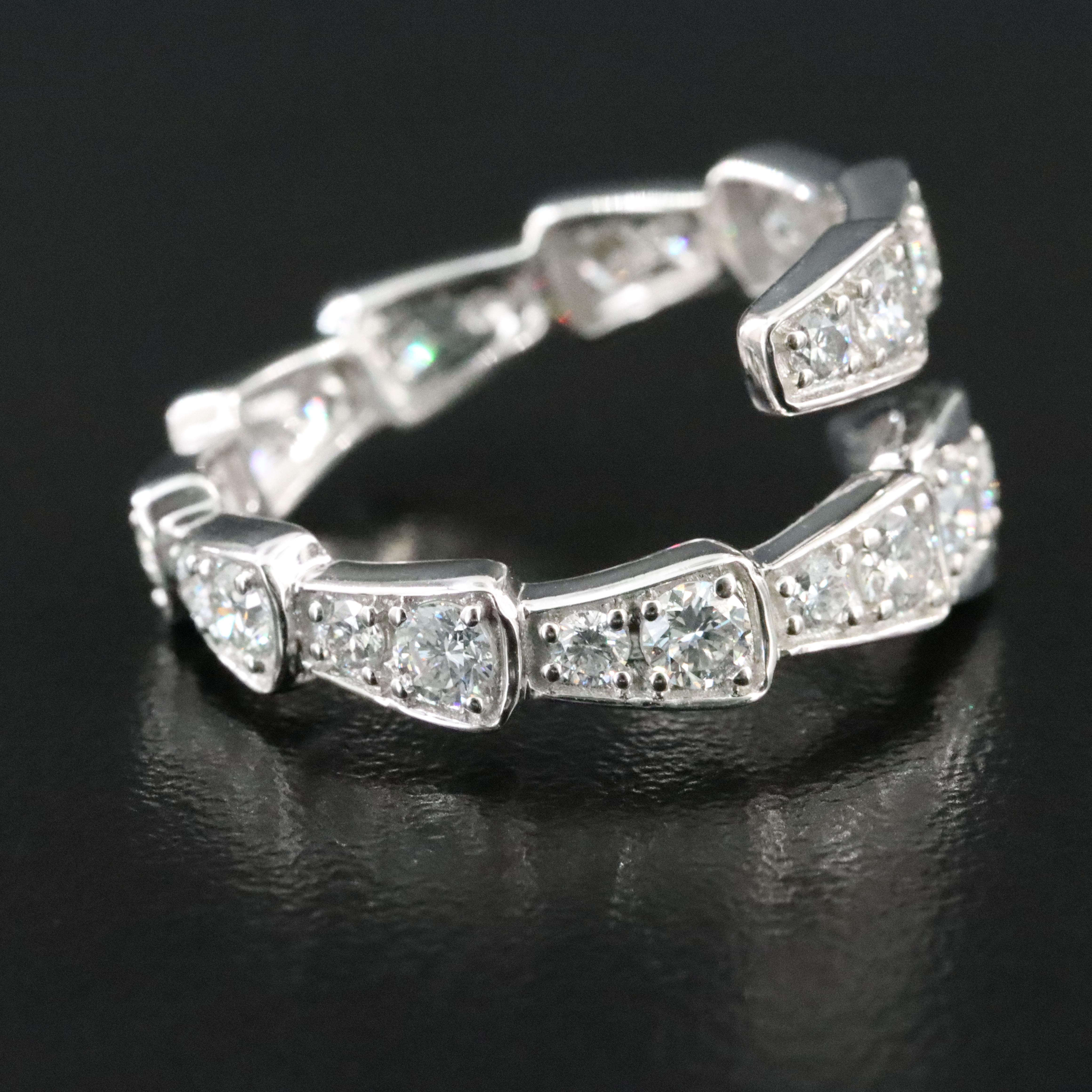 14K 1.50 CTW Lab Grown Diamond Coil Ring
