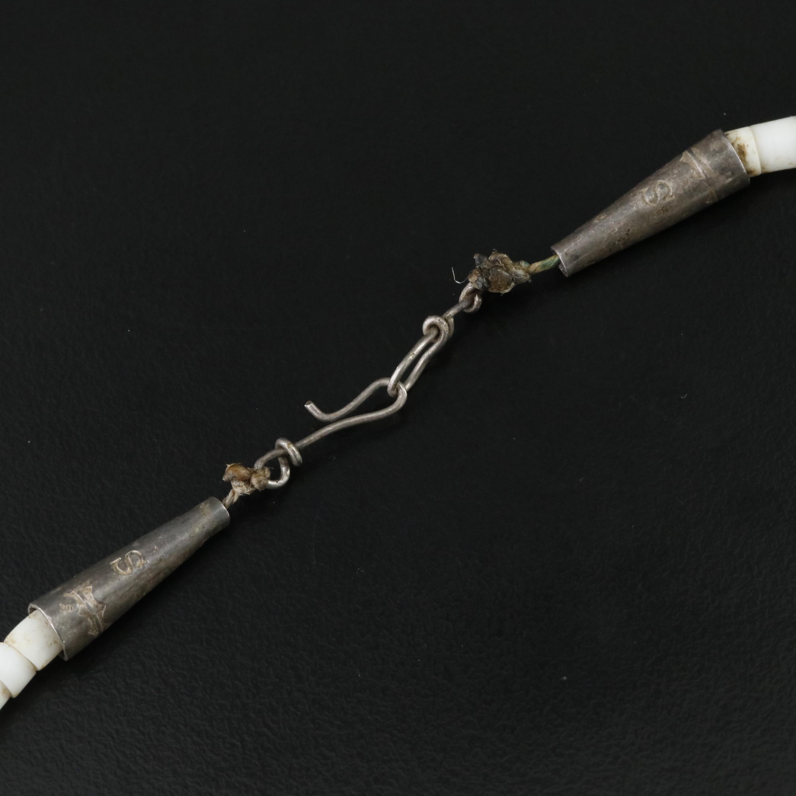 Vintage Shell, Turquoise and Gemstone Mosaic Necklace