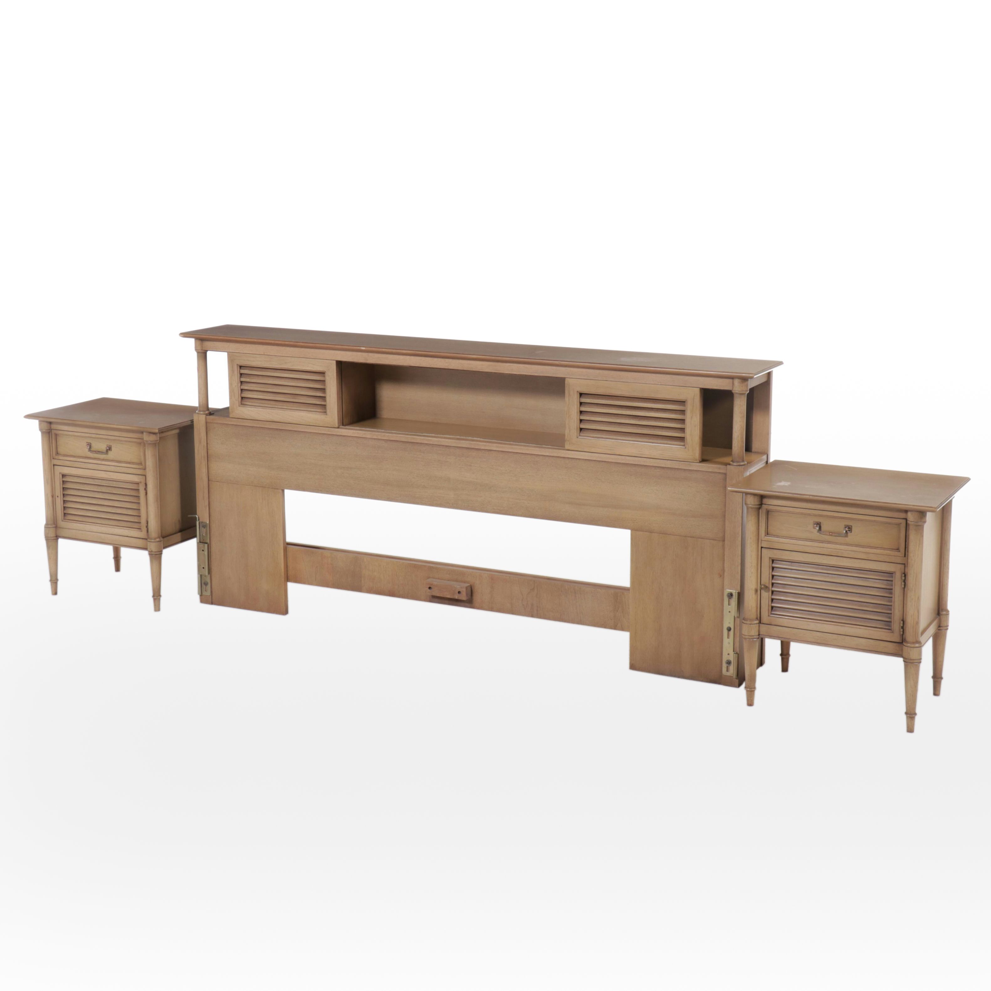 Drexel "Sirocco" Headboard and Nightstands