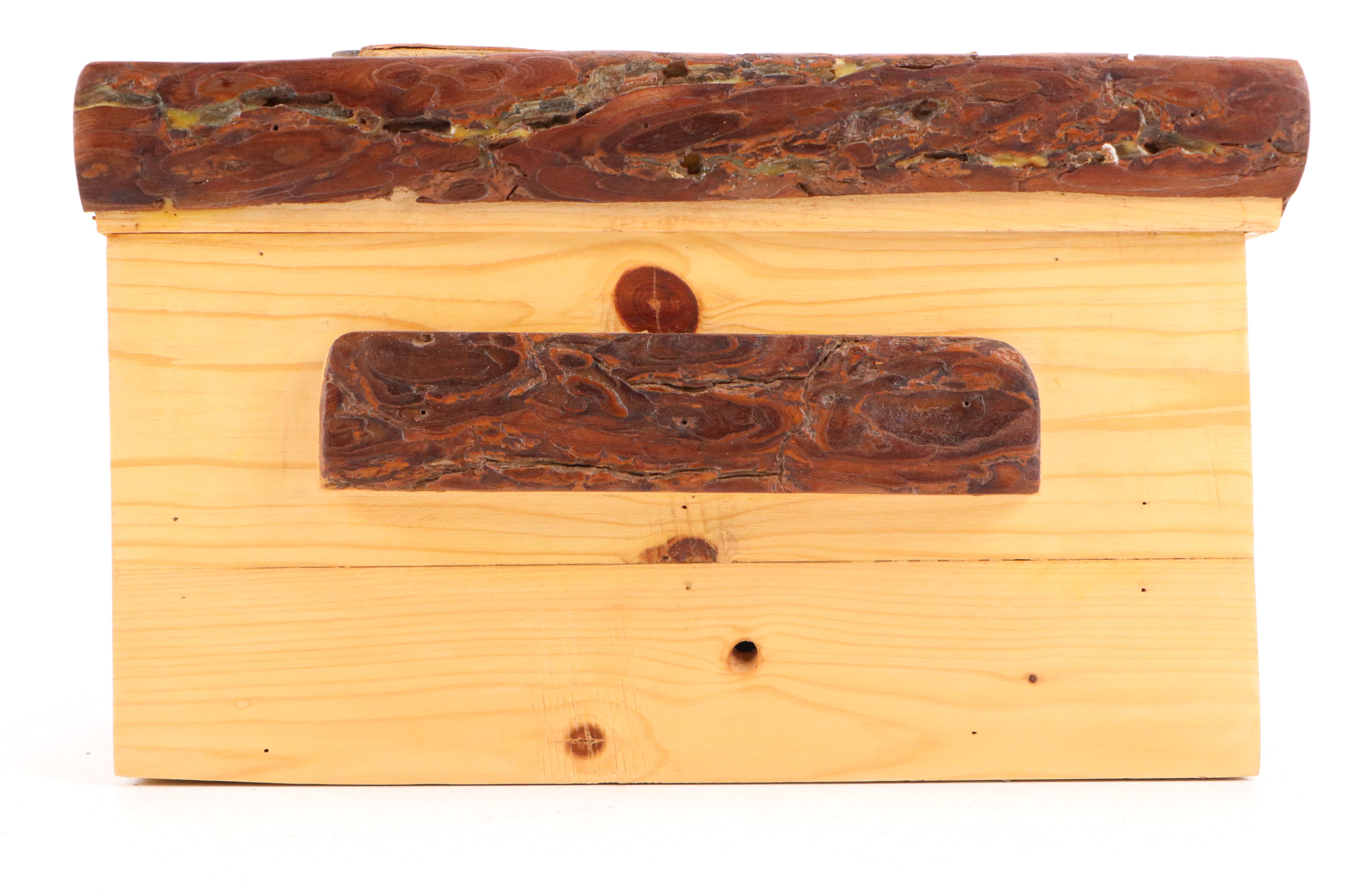 Robert Beaven Mixed Media Birch, Pine, Sycamore and Bone Inlay Sculptural Box