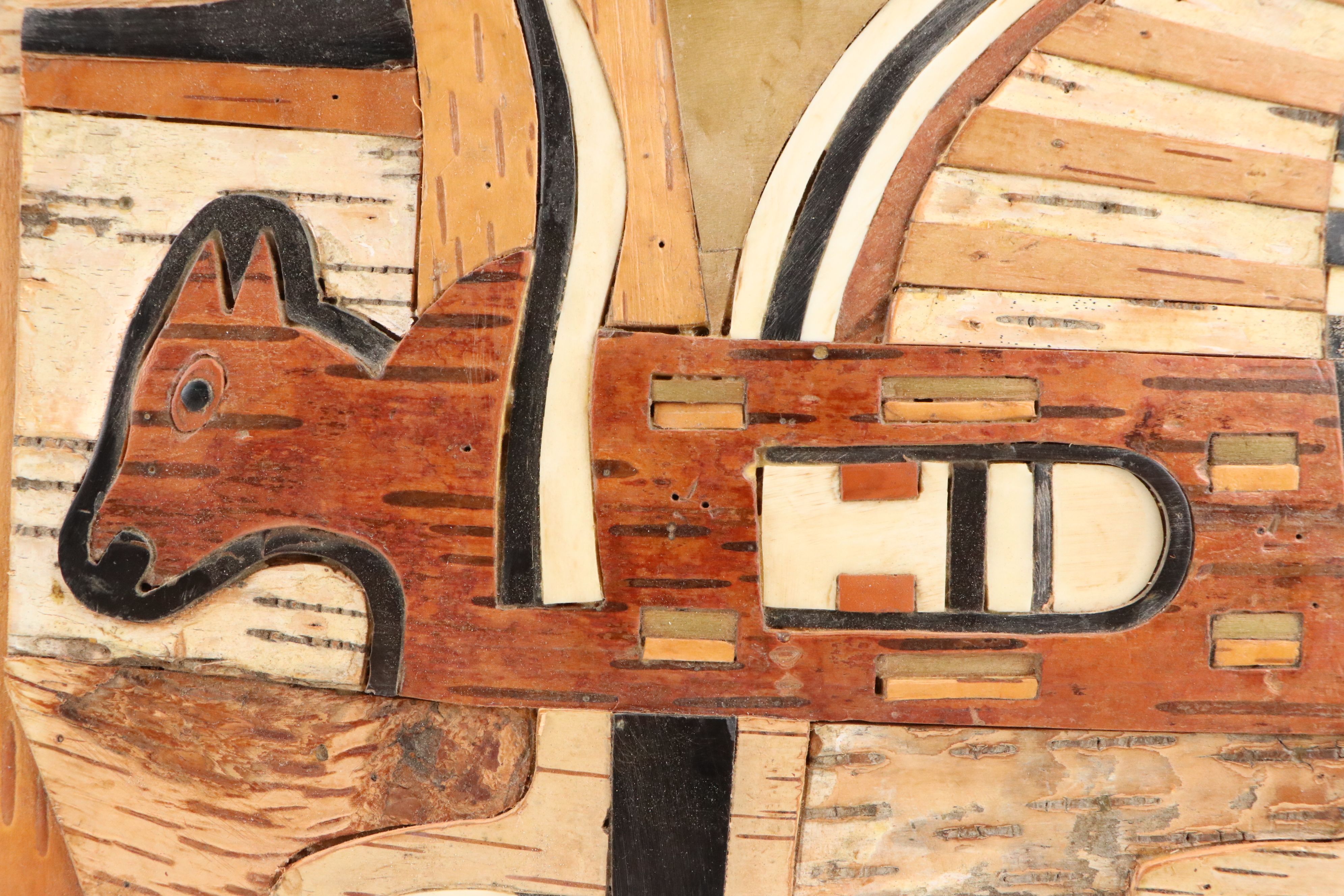 Robert Beaven Mixed Media Birch, Pine, Sycamore and Bone Inlay Sculptural Box