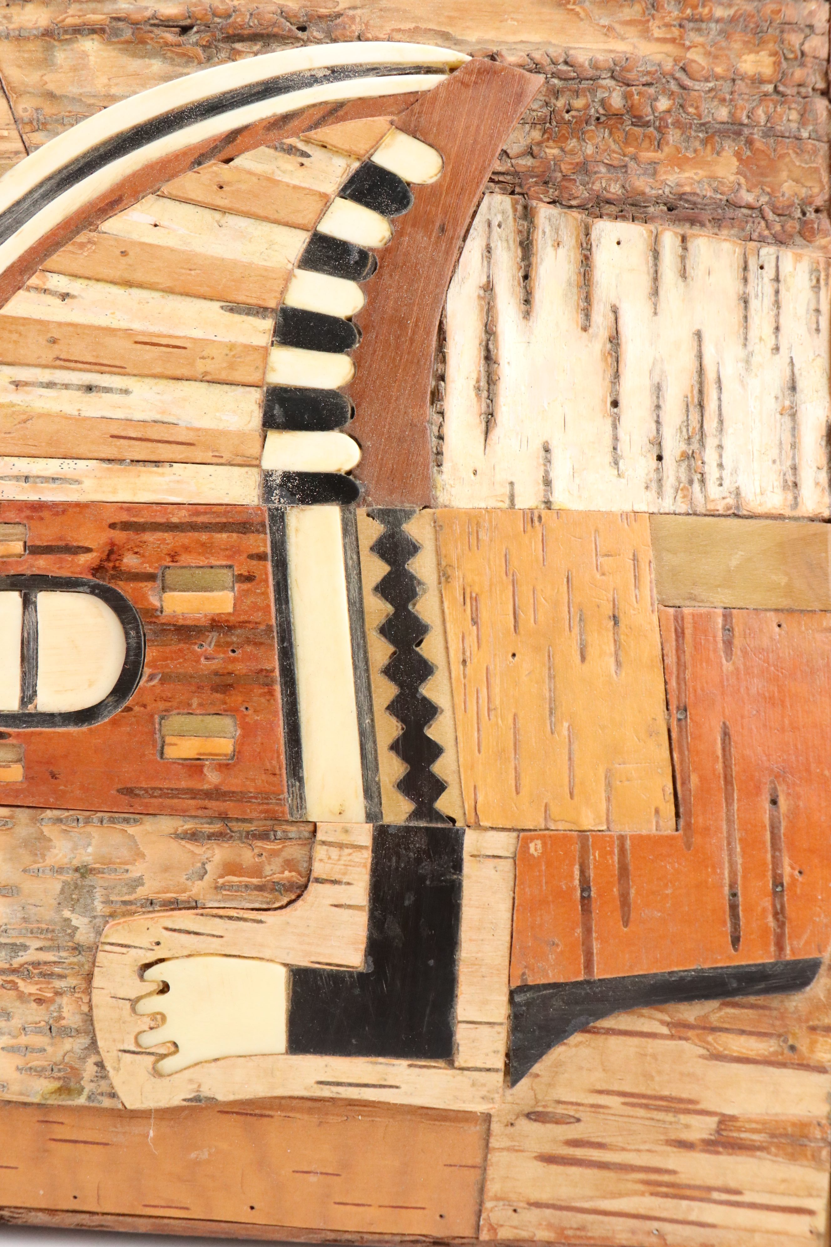 Robert Beaven Mixed Media Birch, Pine, Sycamore and Bone Inlay Sculptural Box