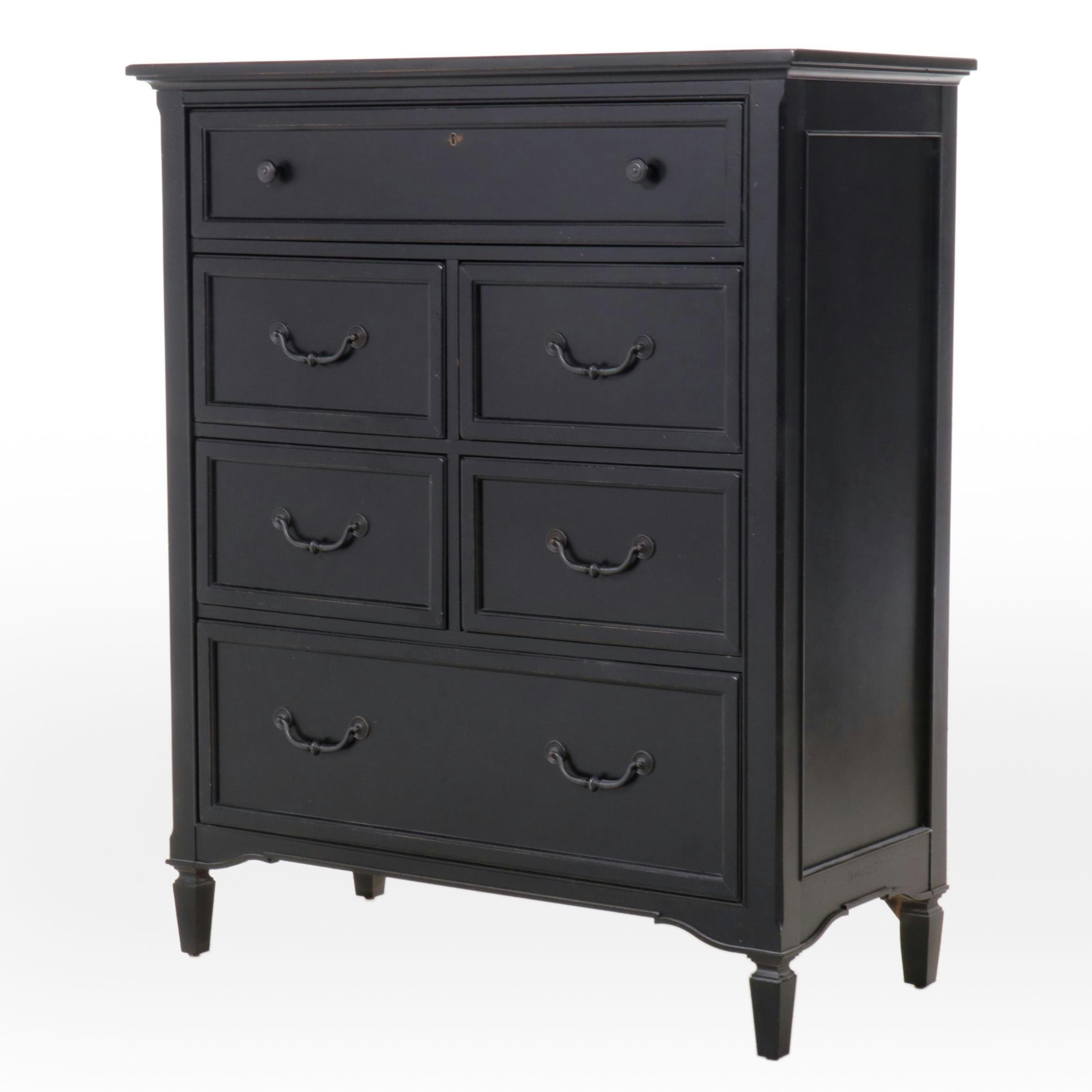 Stanley Furniture Ebonized Wood Chest of Drawers