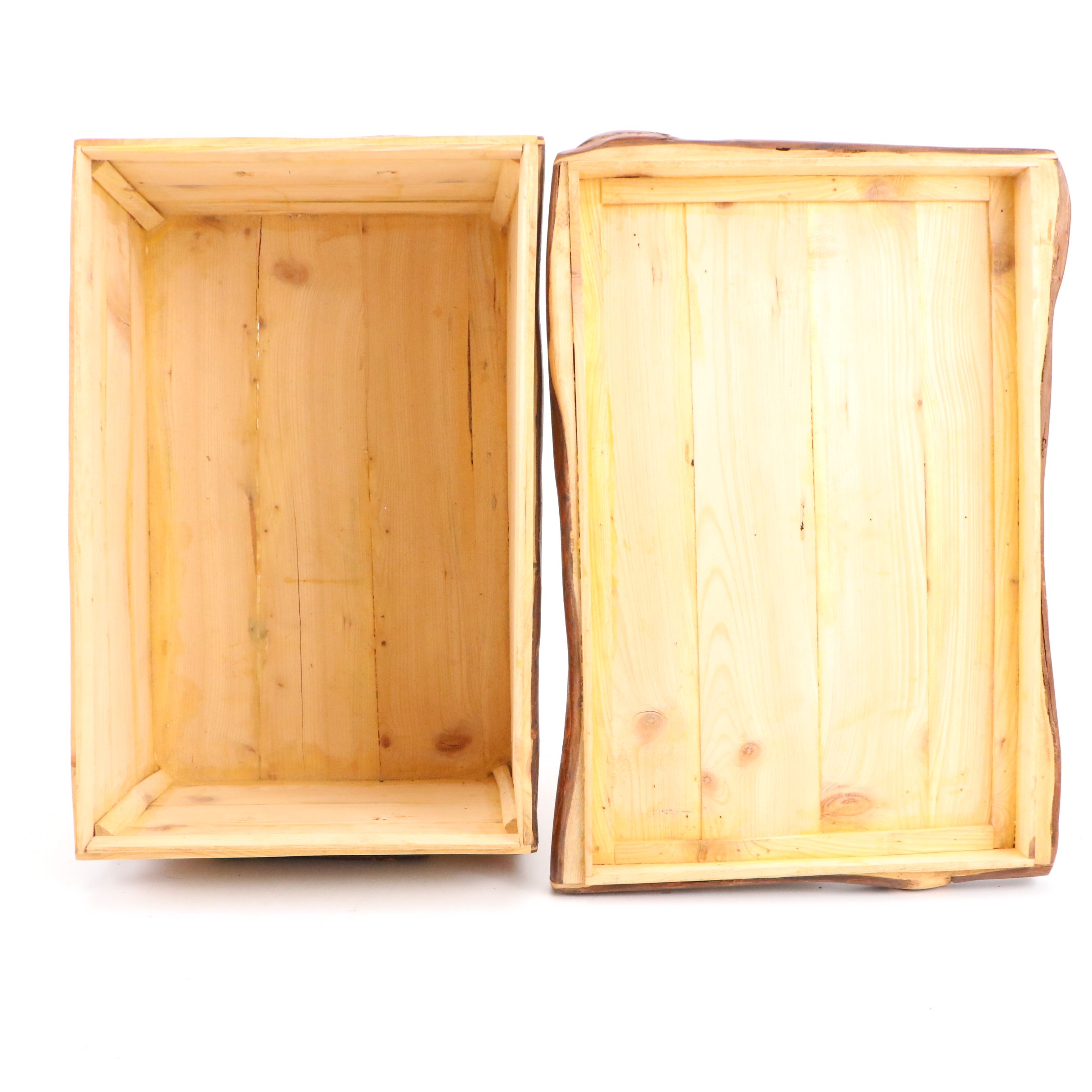 Handcrafted Birch, Sycamore and Pine Inlay Sculptural Box