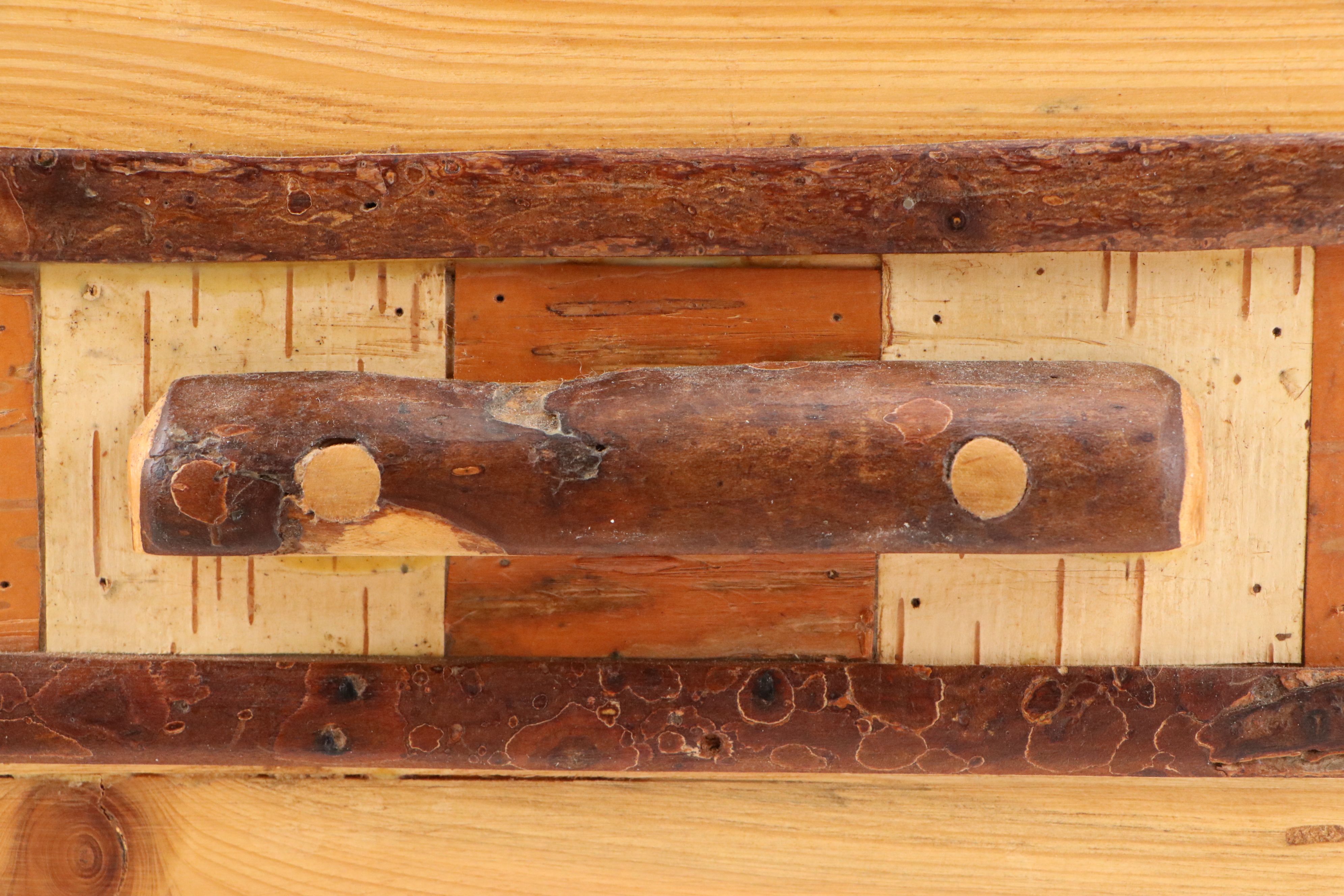 Handcrafted Birch, Sycamore and Pine Inlay Sculptural Box