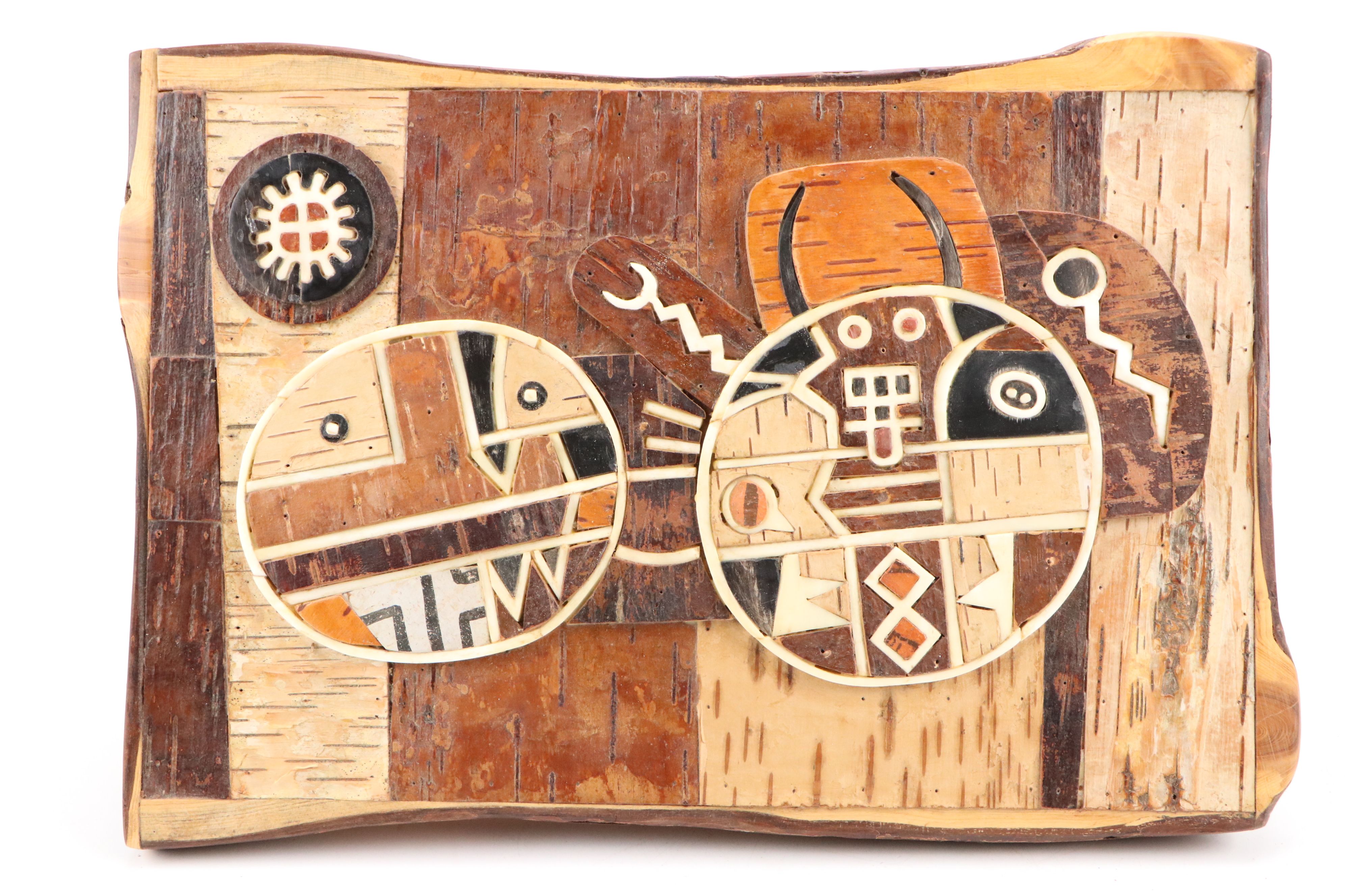 Handcrafted Birch, Sycamore and Pine Inlay Sculptural Box