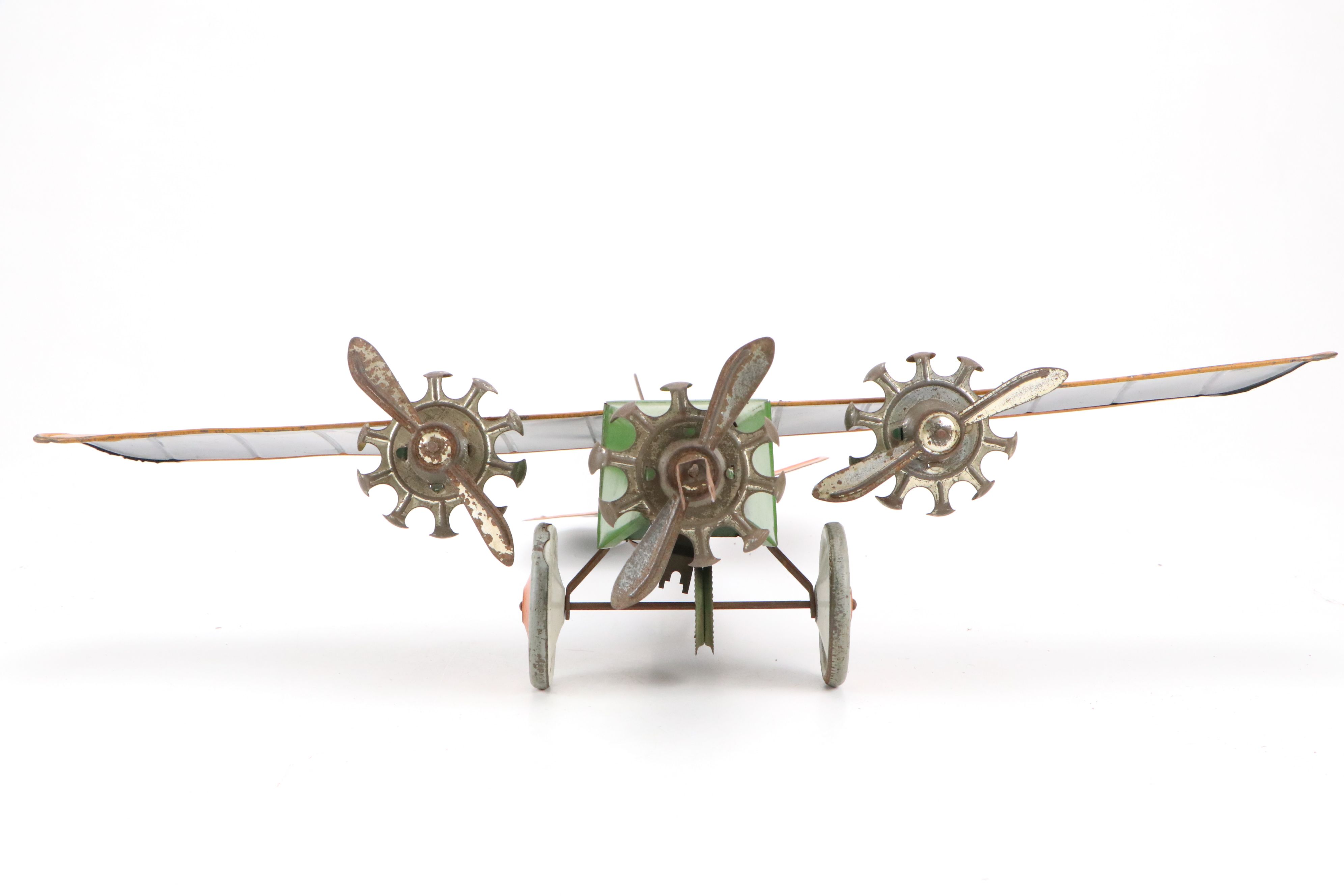 Henry Katz & Co. "The Commander" Tinplate Toy Airplane, Early 20th Century