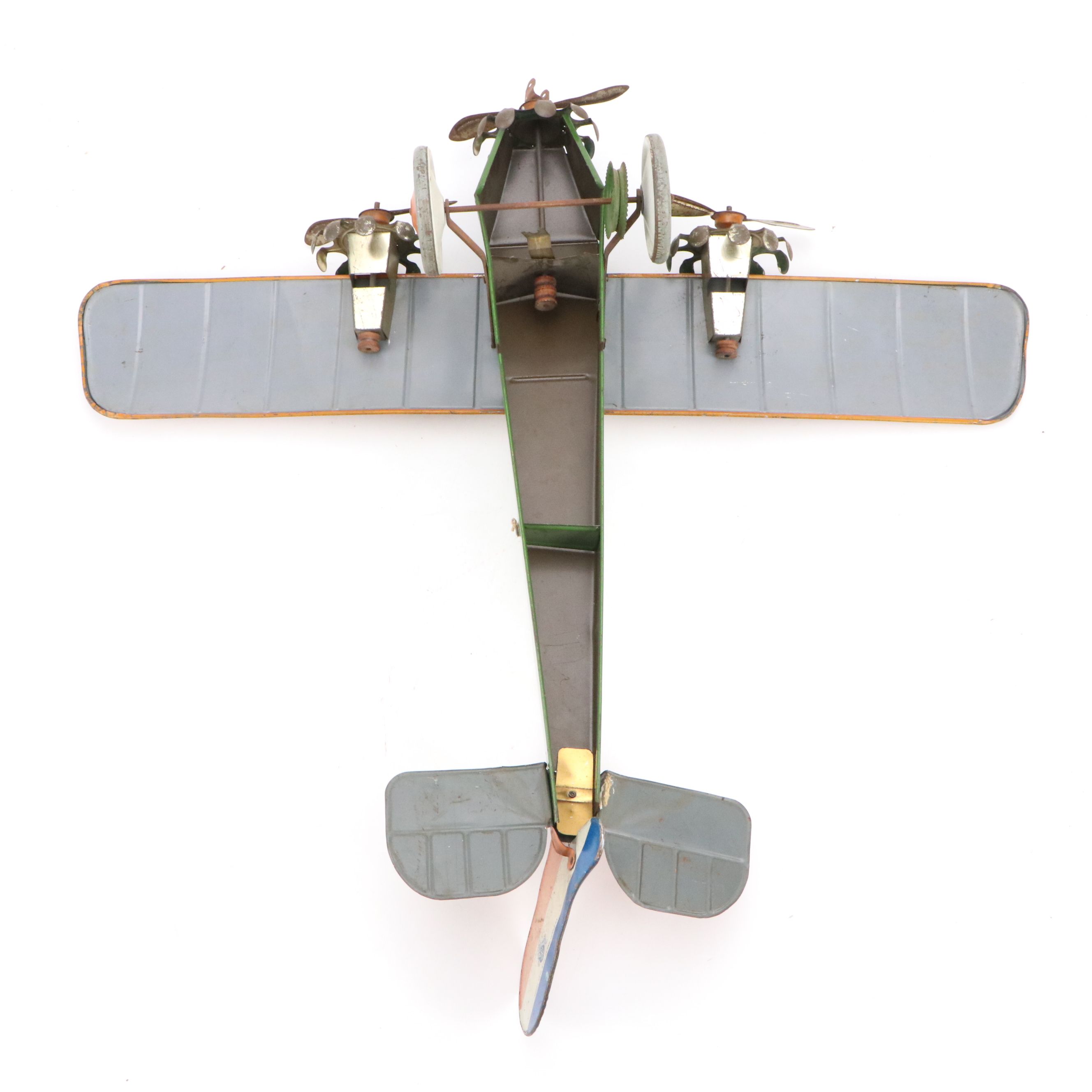 Henry Katz & Co. "The Commander" Tinplate Toy Airplane, Early 20th Century