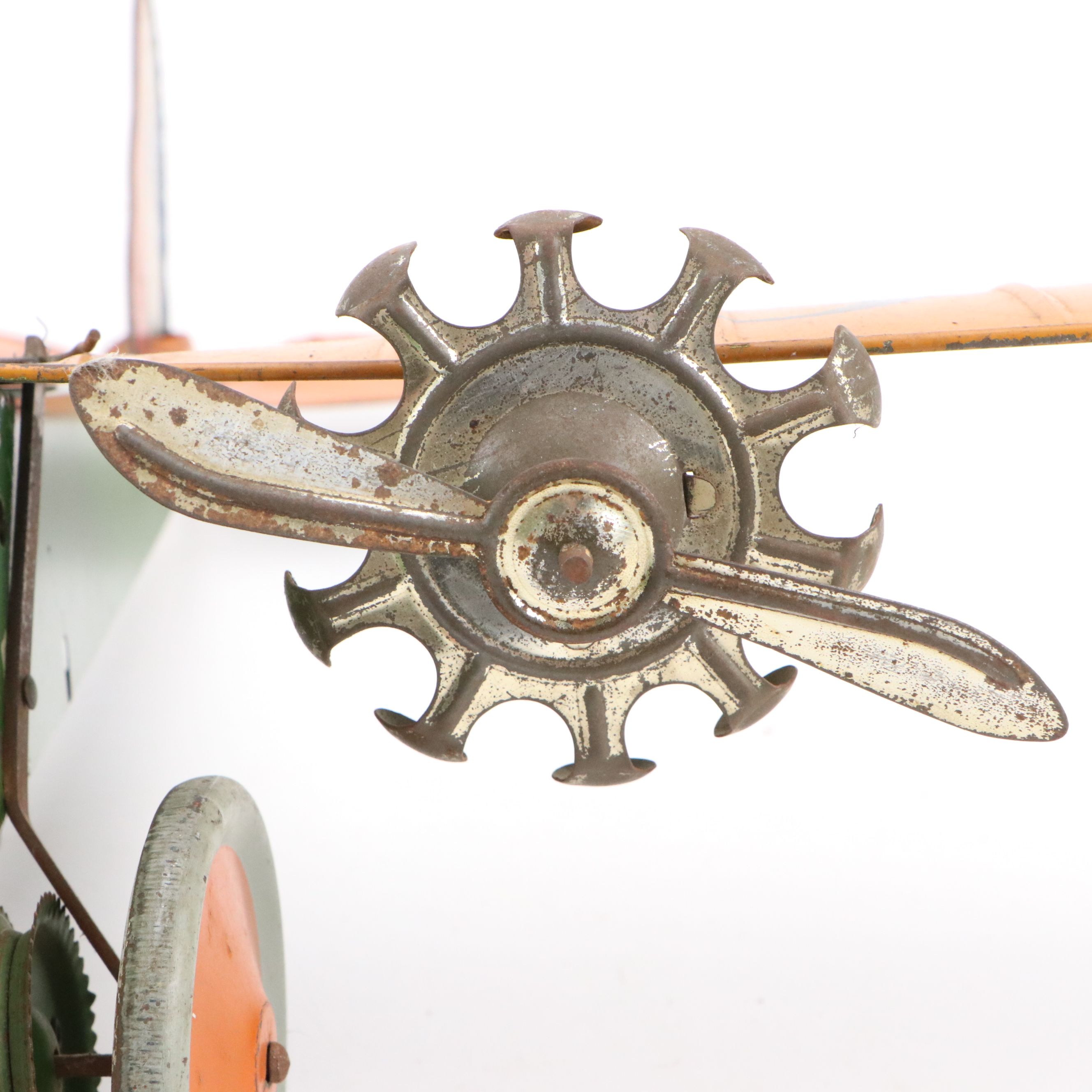 Henry Katz & Co. "The Commander" Tinplate Toy Airplane, Early 20th Century