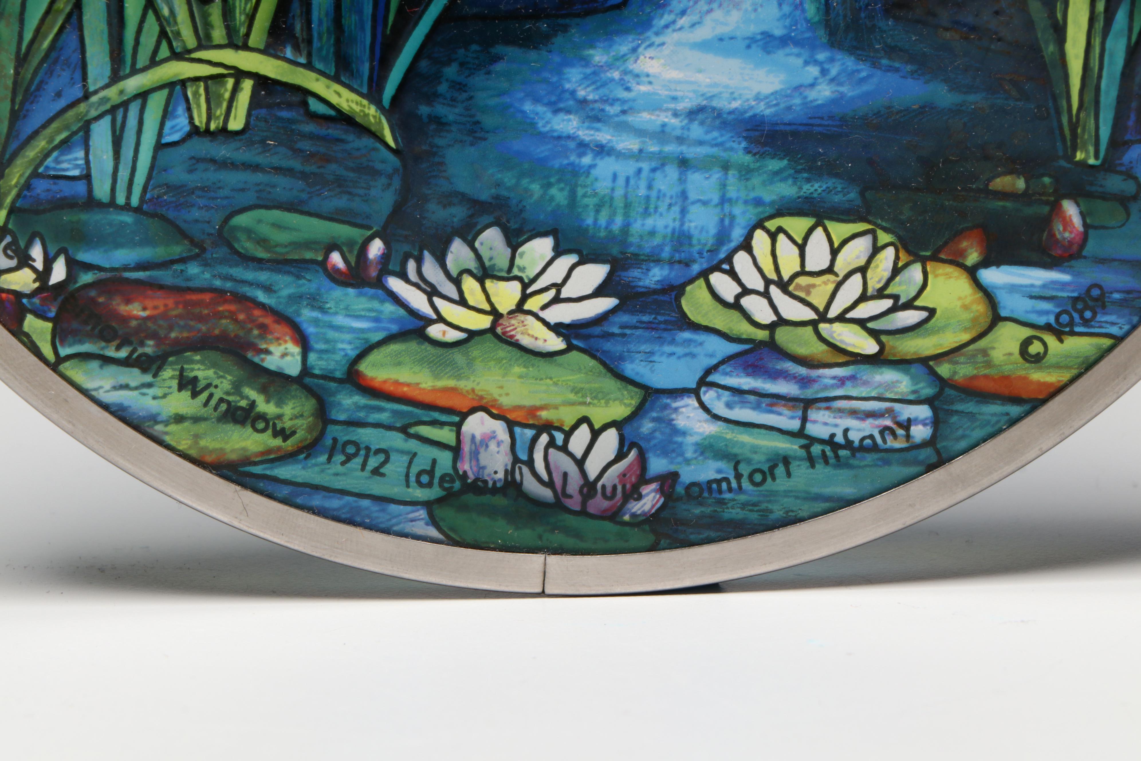 Printed Stained Glass After Louis Comfort Tiffany with Other Stained Glass