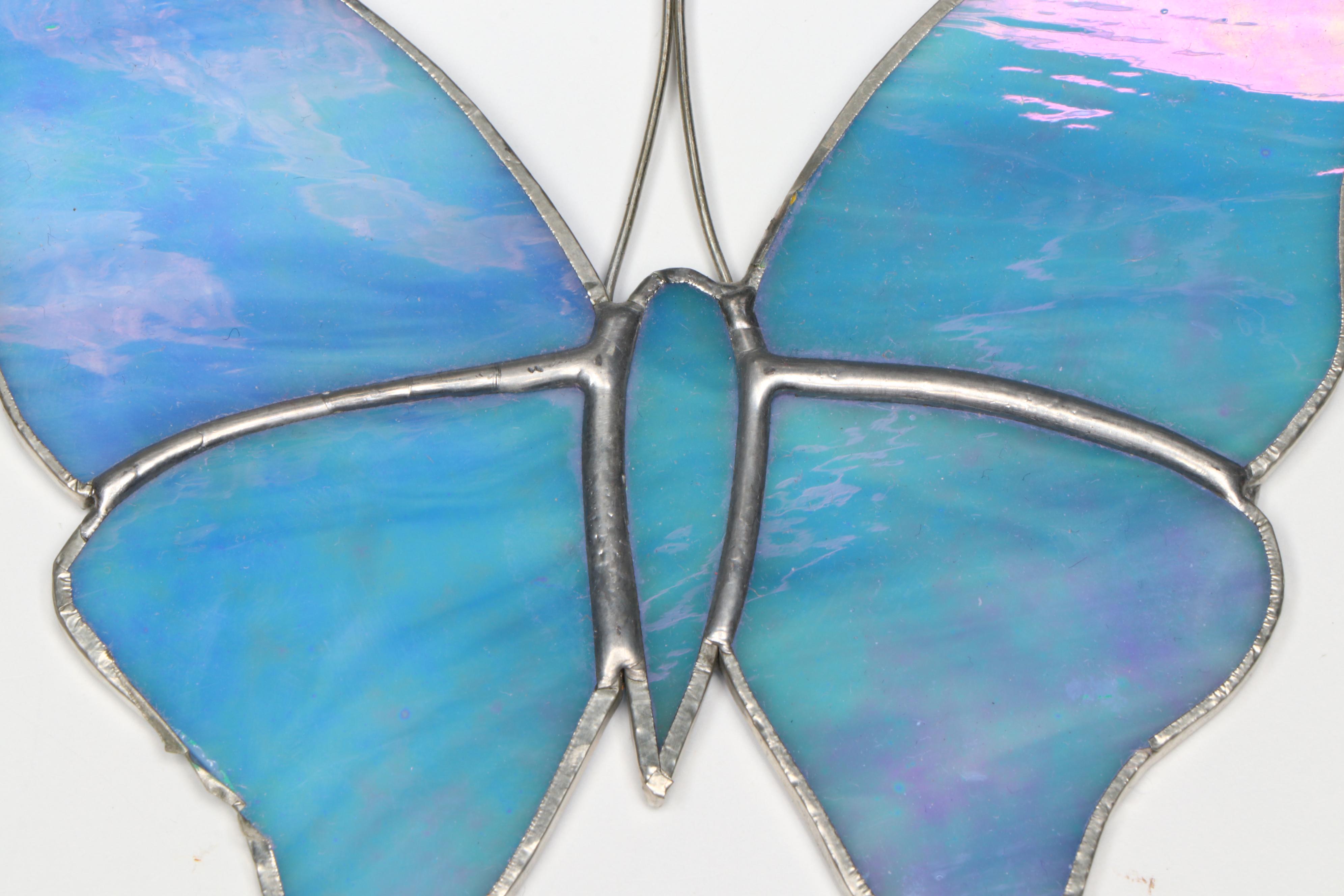 Printed Stained Glass After Louis Comfort Tiffany with Other Stained Glass