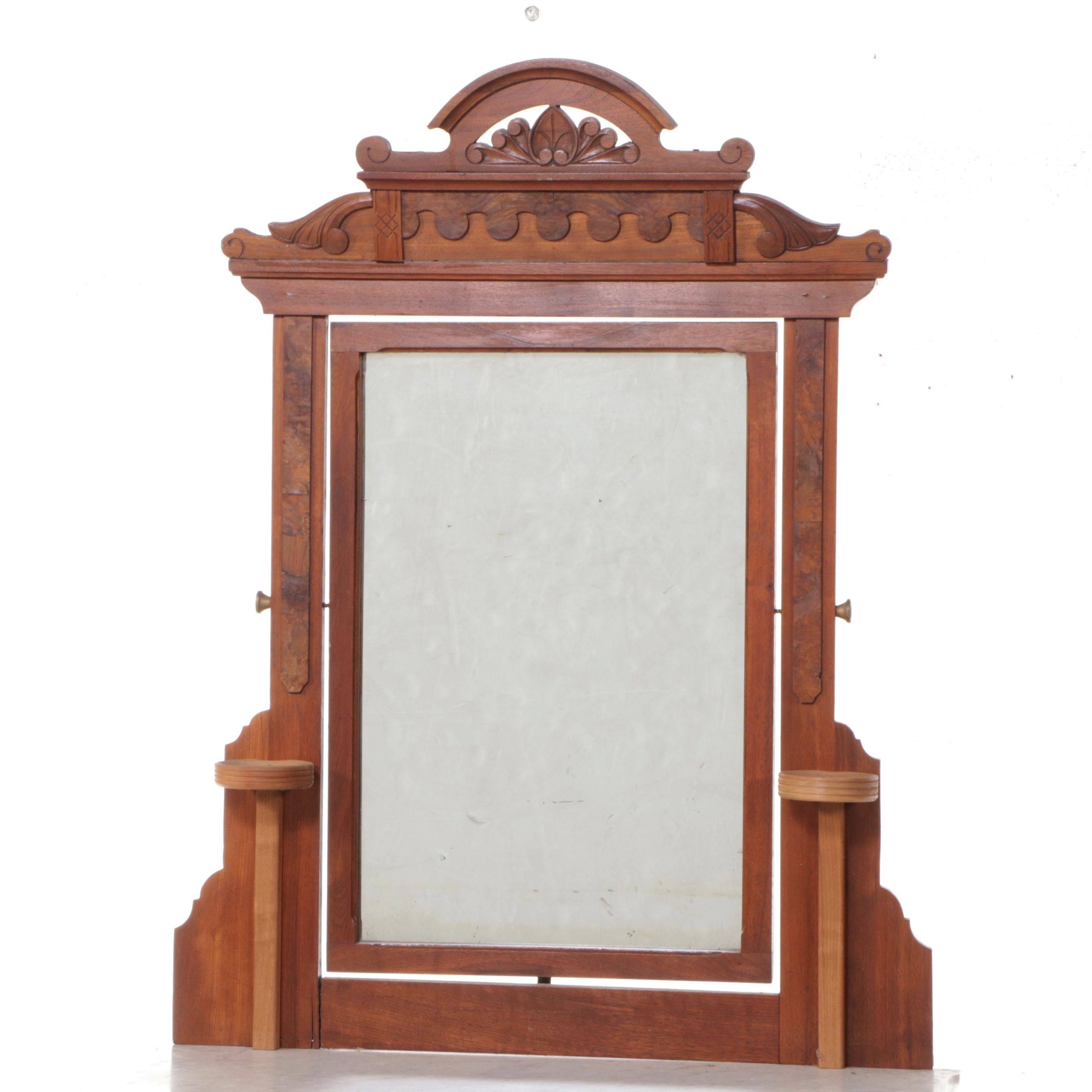 Eastlake Walnut Three-Drawer Dresser with Marble Top