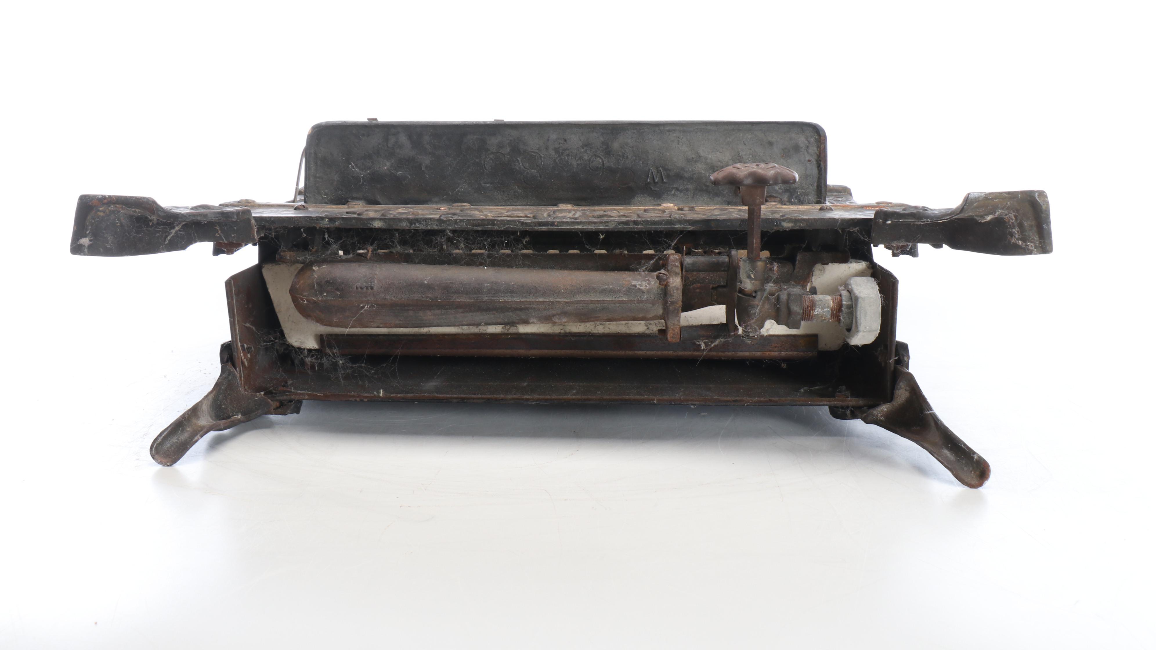 Victorian Copper Clad Cast Iron & Ceramic Gas Heater, Antique