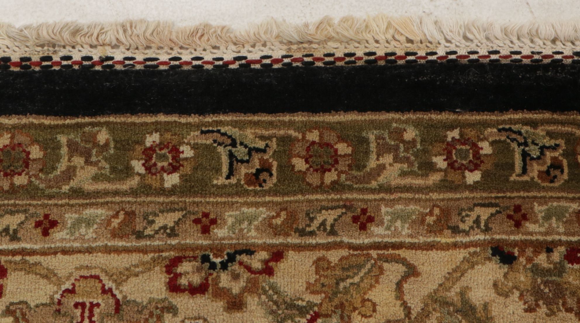 10'1 x 14'1 Hand-Knotted Indian Agra Room Sized Rug