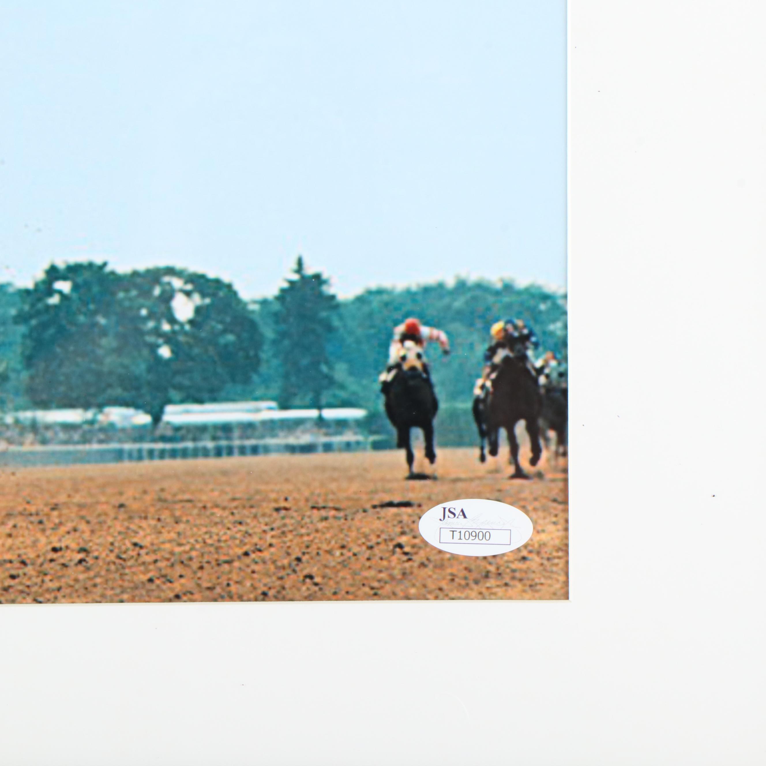 Ron Turcotte Signed Print Featuring Secretariat, JSA