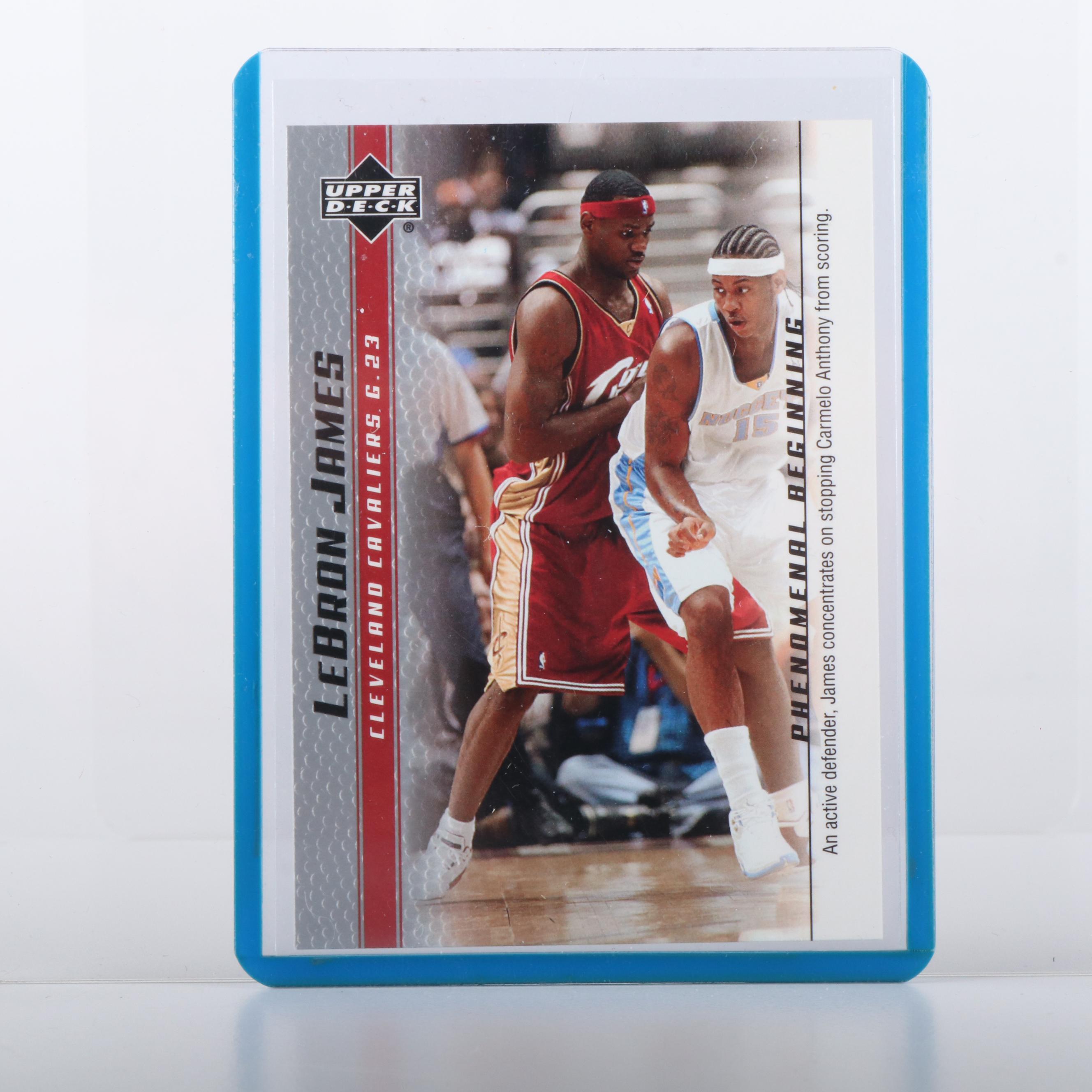 Upper Deck with Other Basketball Cards Featuring LeBron James Rookie Year & More