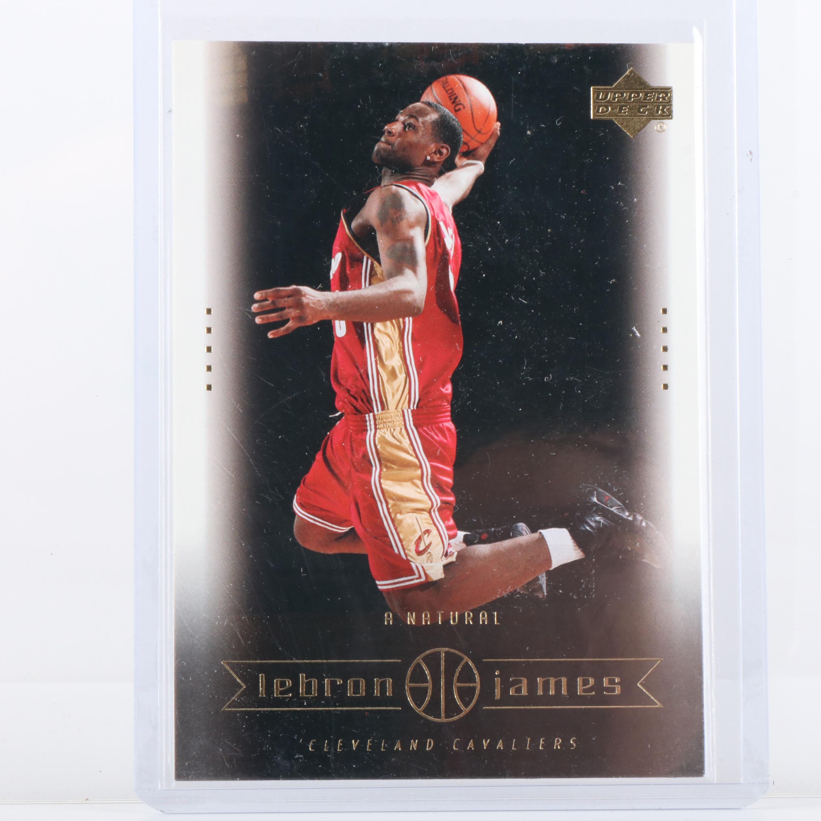 Upper Deck with Other Basketball Cards Featuring LeBron James Rookie Year & More