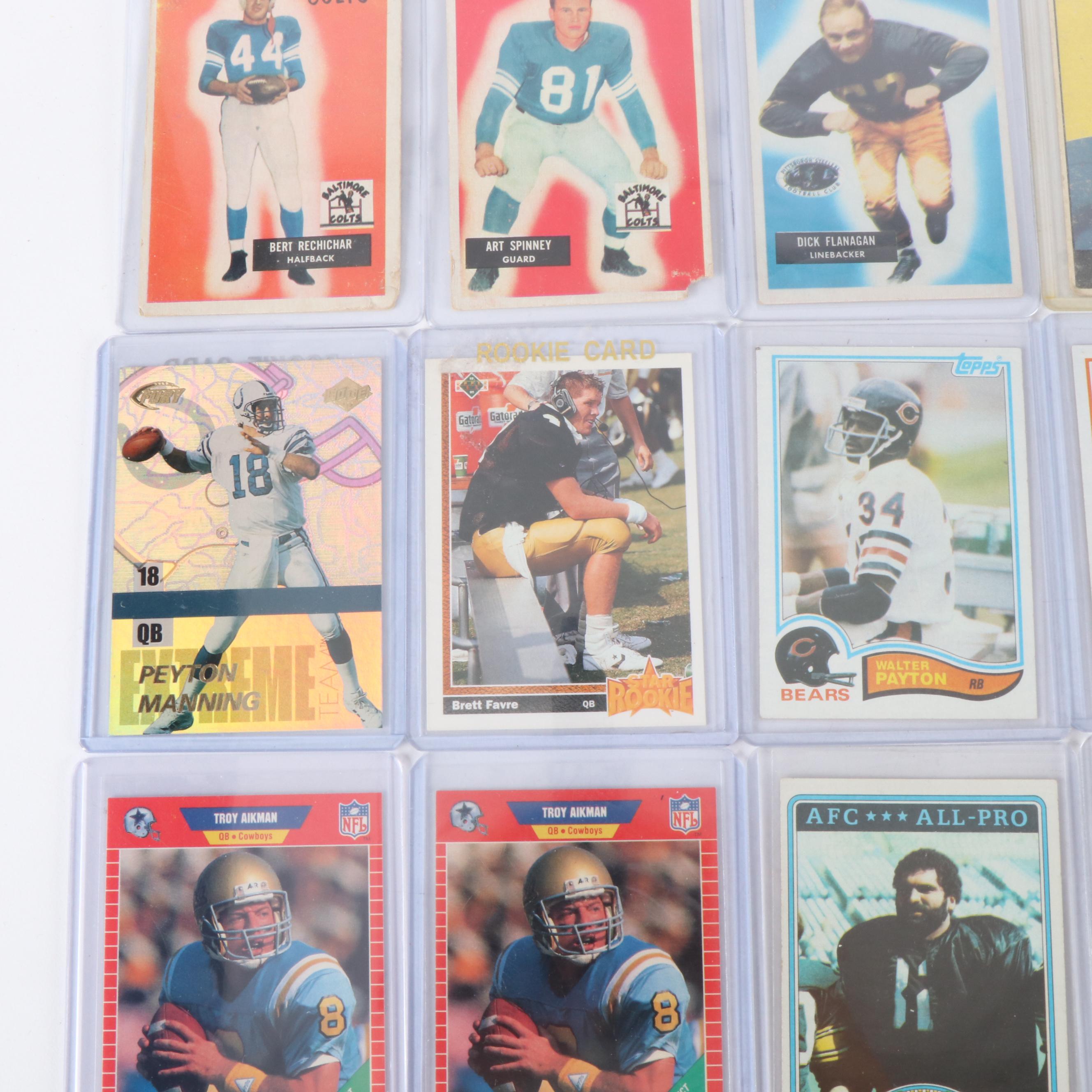 1984 Topps John Elway SGC Graded Rookie with Other Football Cards, 1950s-1990s