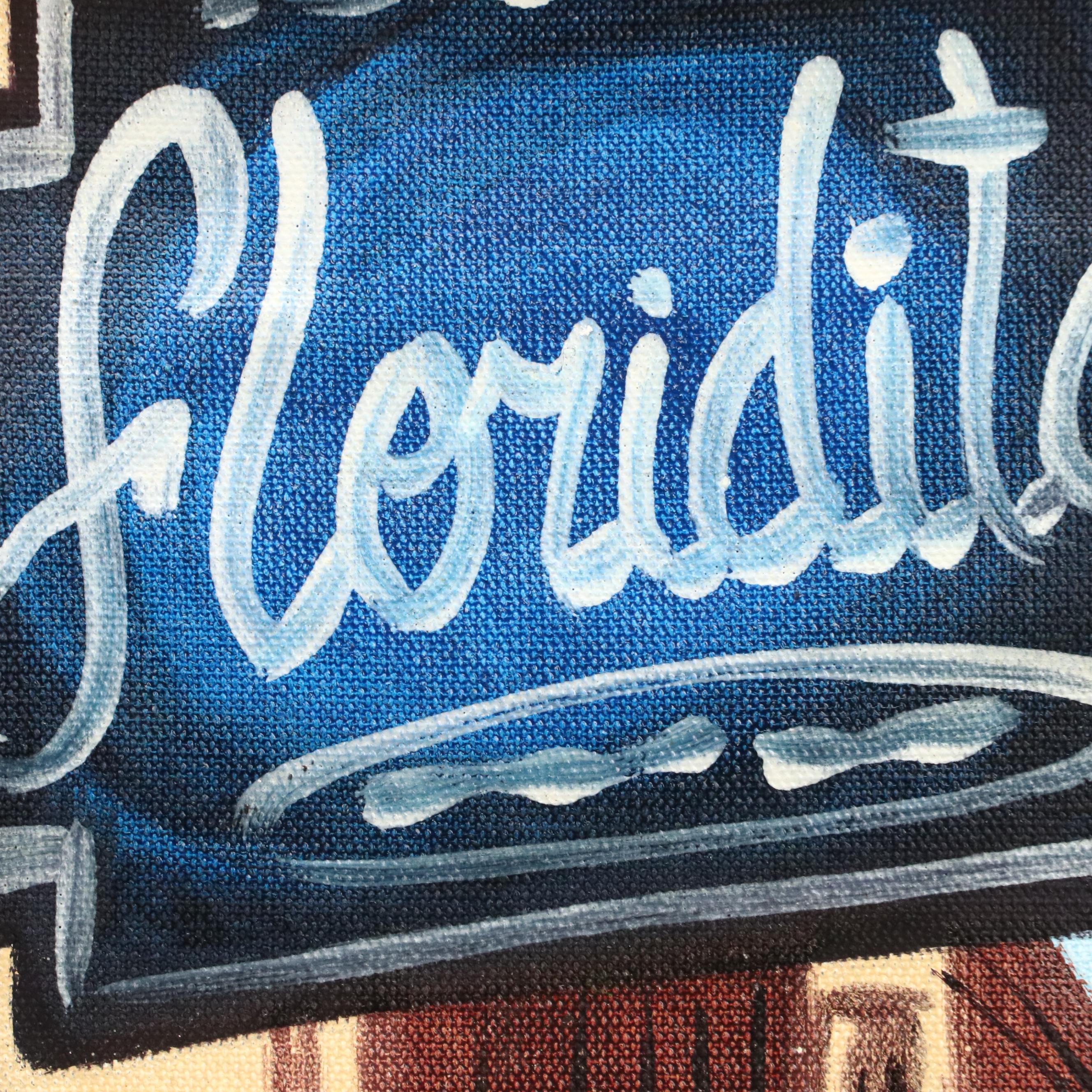 Cuban Cityscape Oil Painting, Late 20th/21st Century