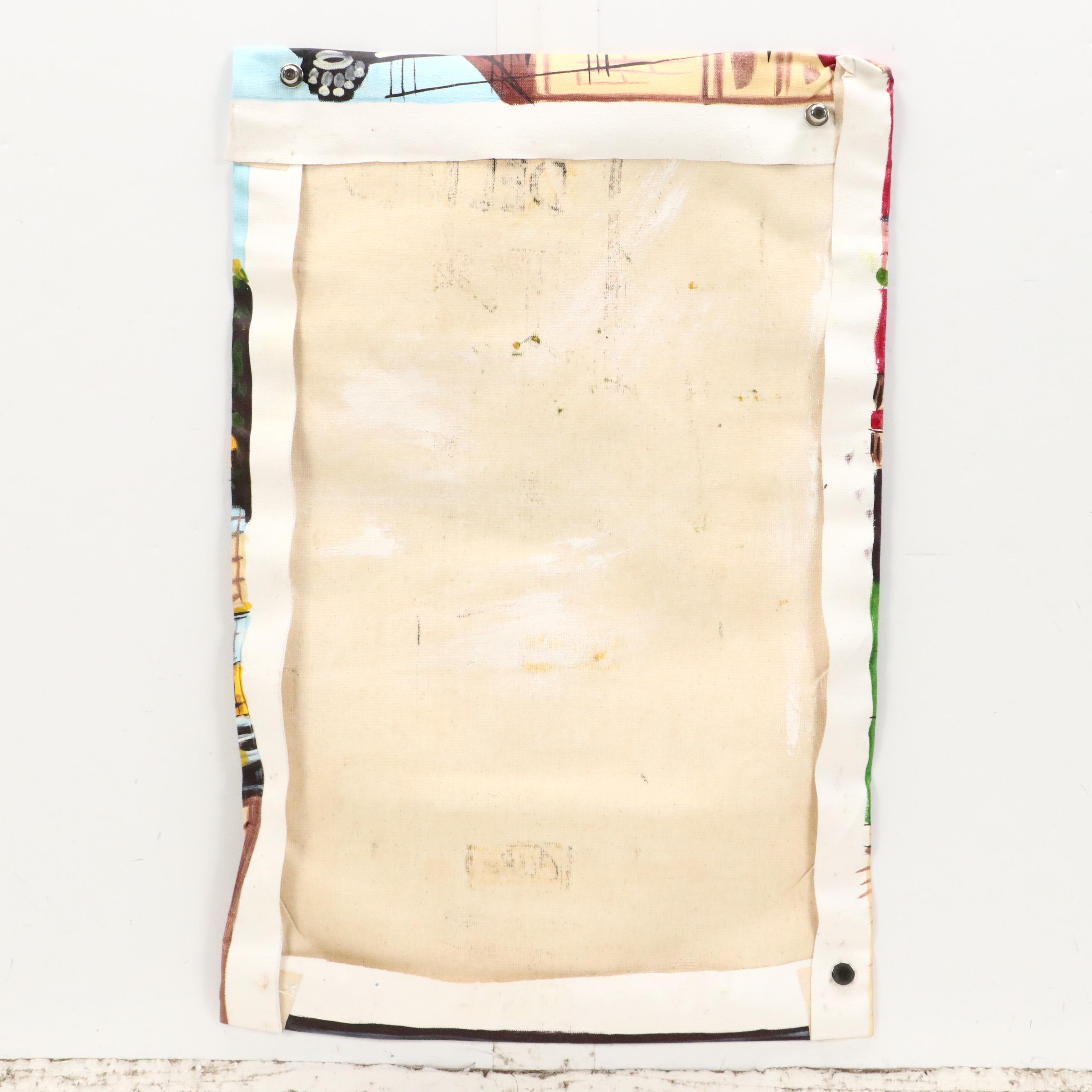 Cuban Cityscape Oil Painting, Late 20th/21st Century