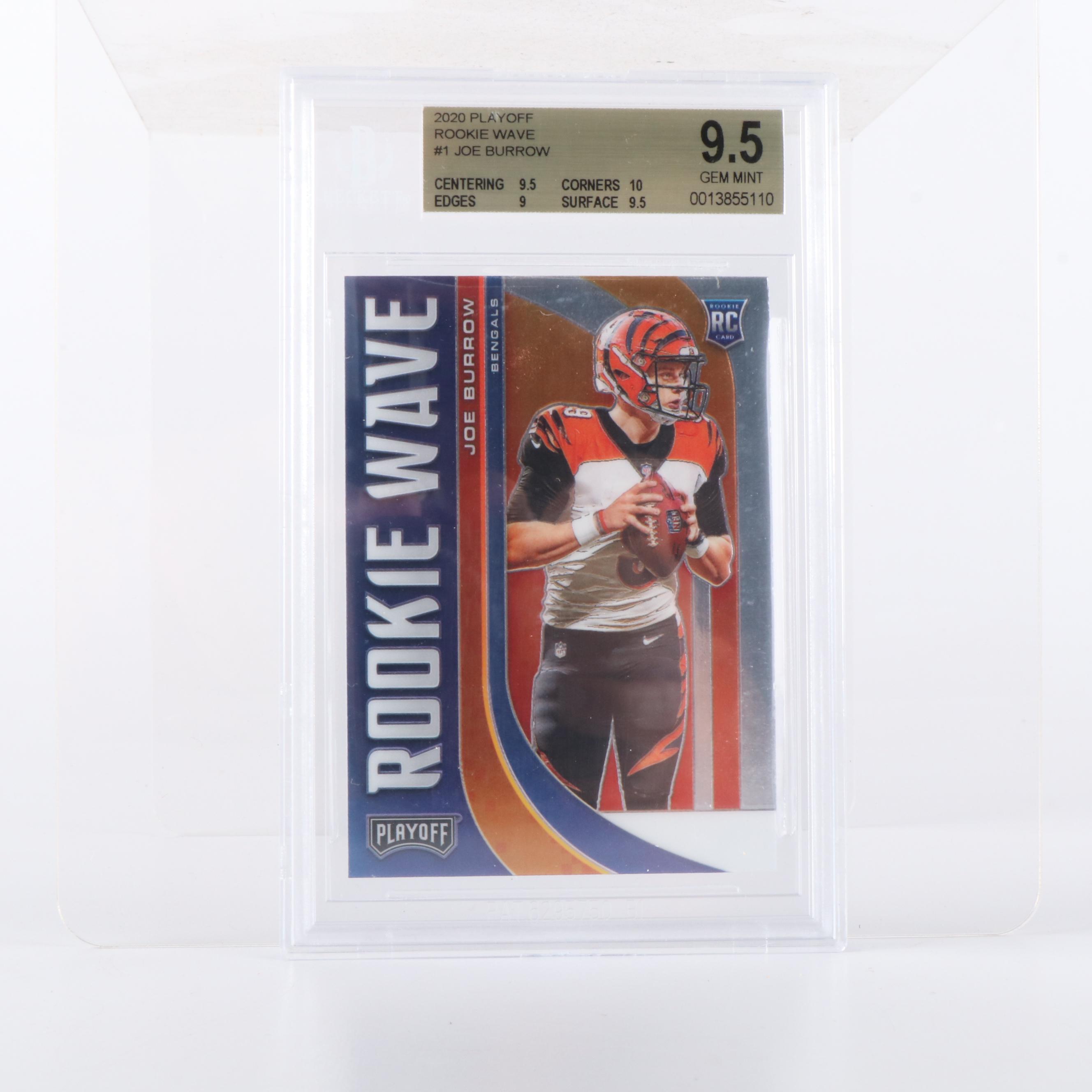 PSA, SGC, and BGS Graded Joe Burrow Rookie Football Cards with More