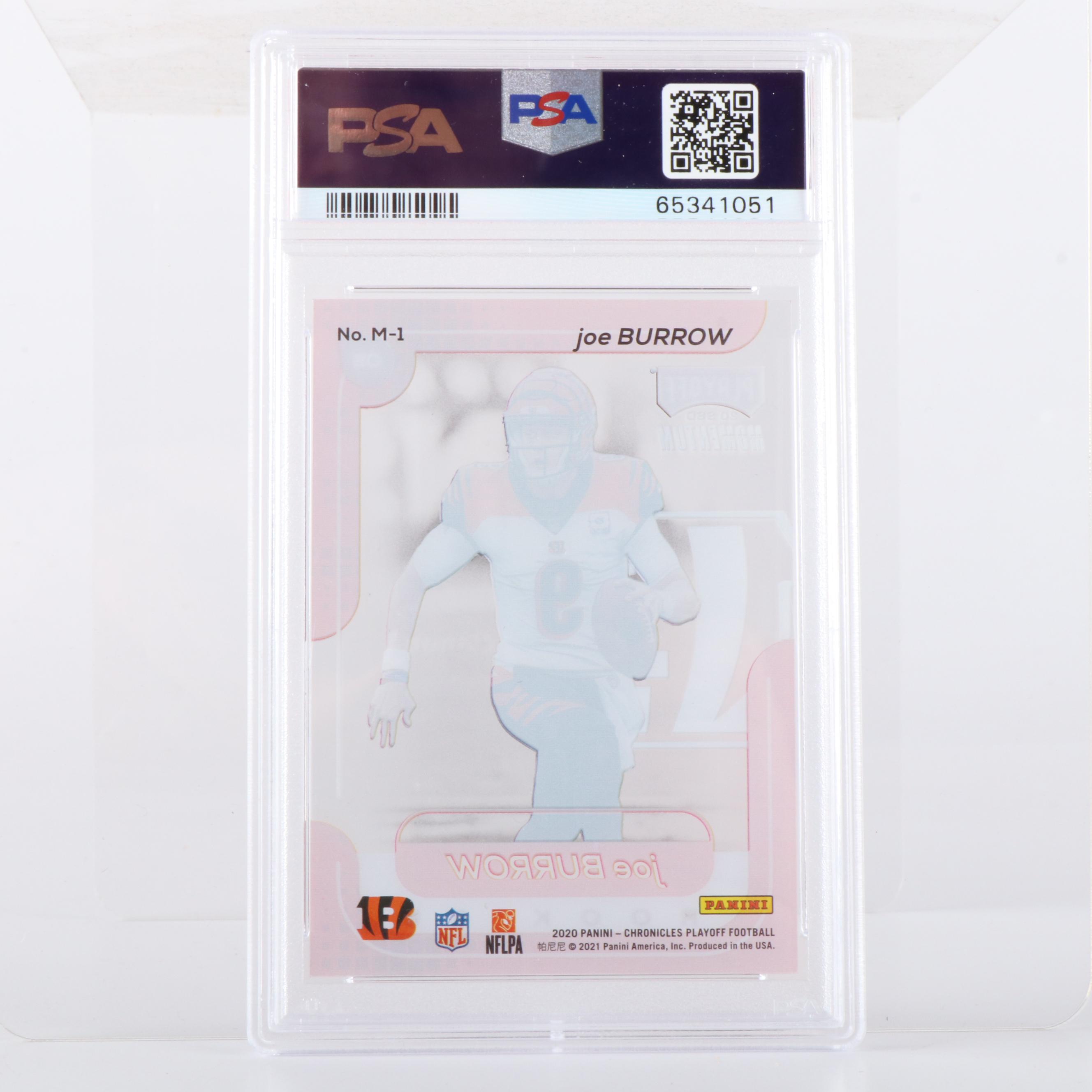 PSA, SGC, and BGS Graded Joe Burrow Rookie Football Cards with More