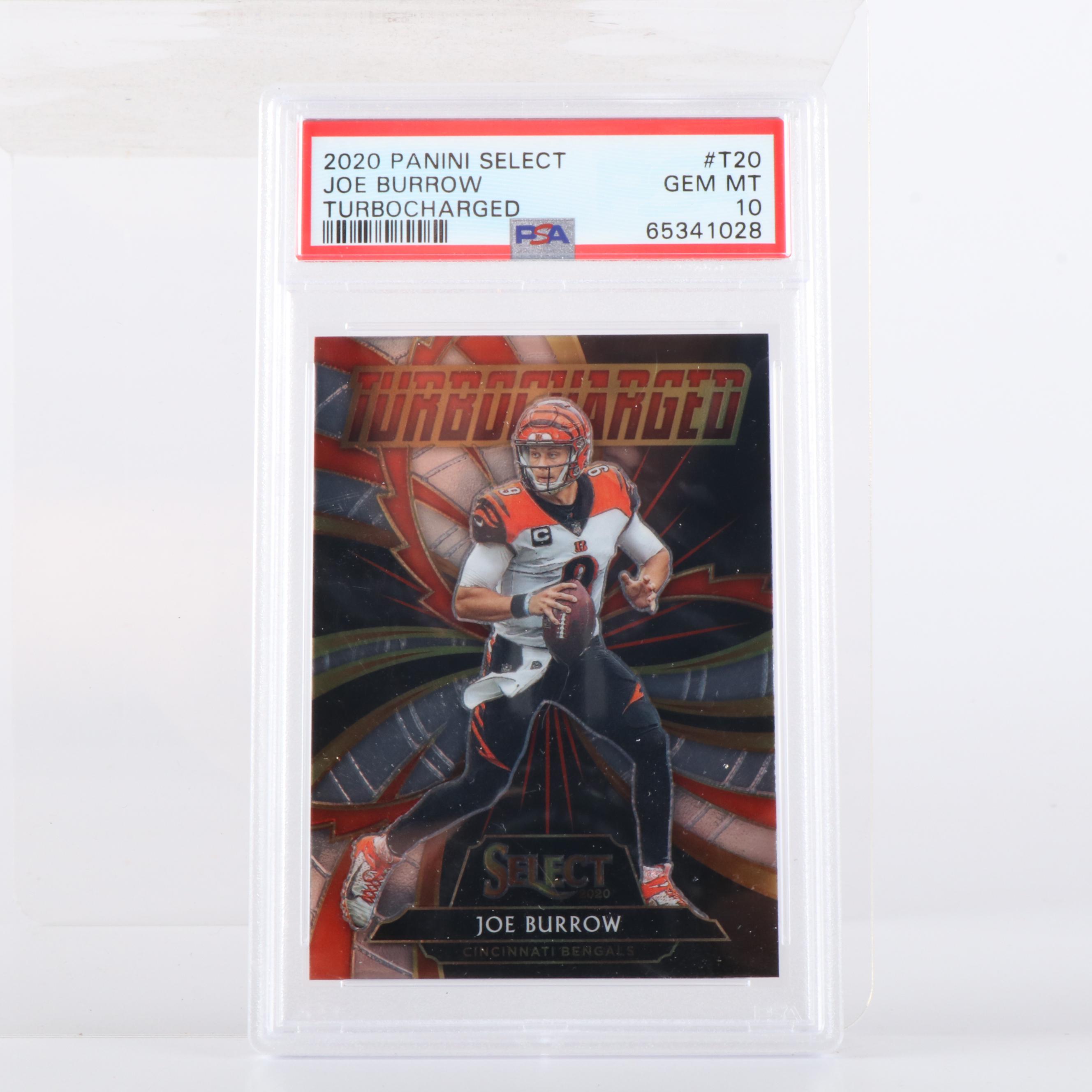 PSA, SGC, and BGS Graded Joe Burrow Rookie Football Cards with More