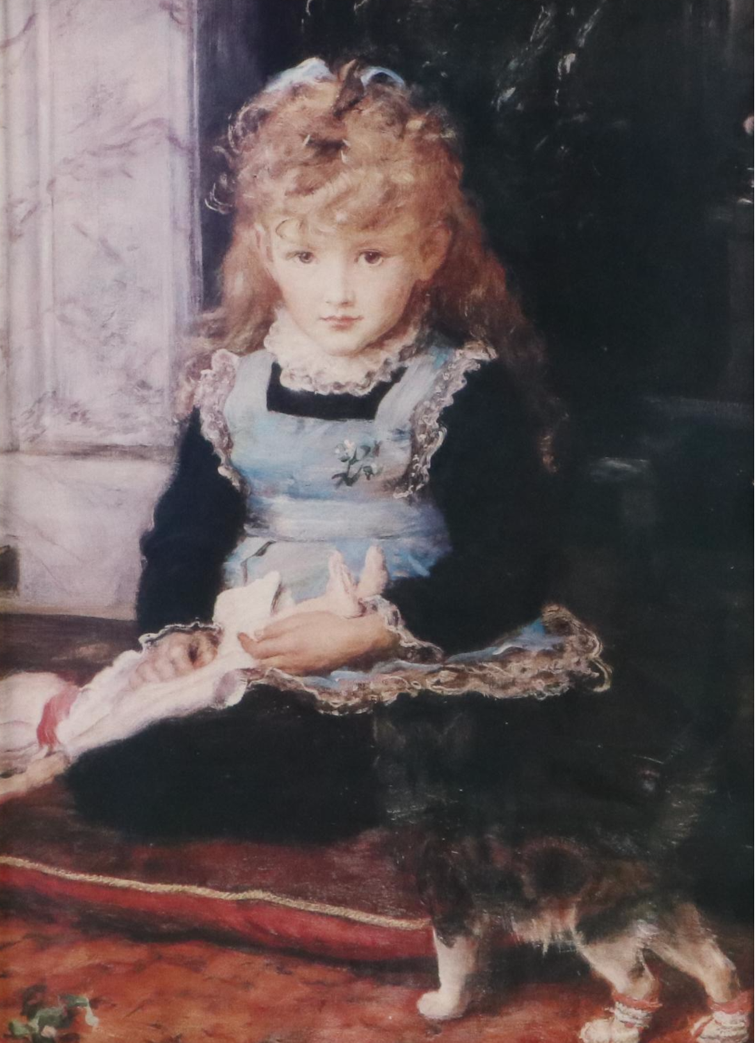 Offset Lithograph "Puss in Boots" After Sir John Everett Millais