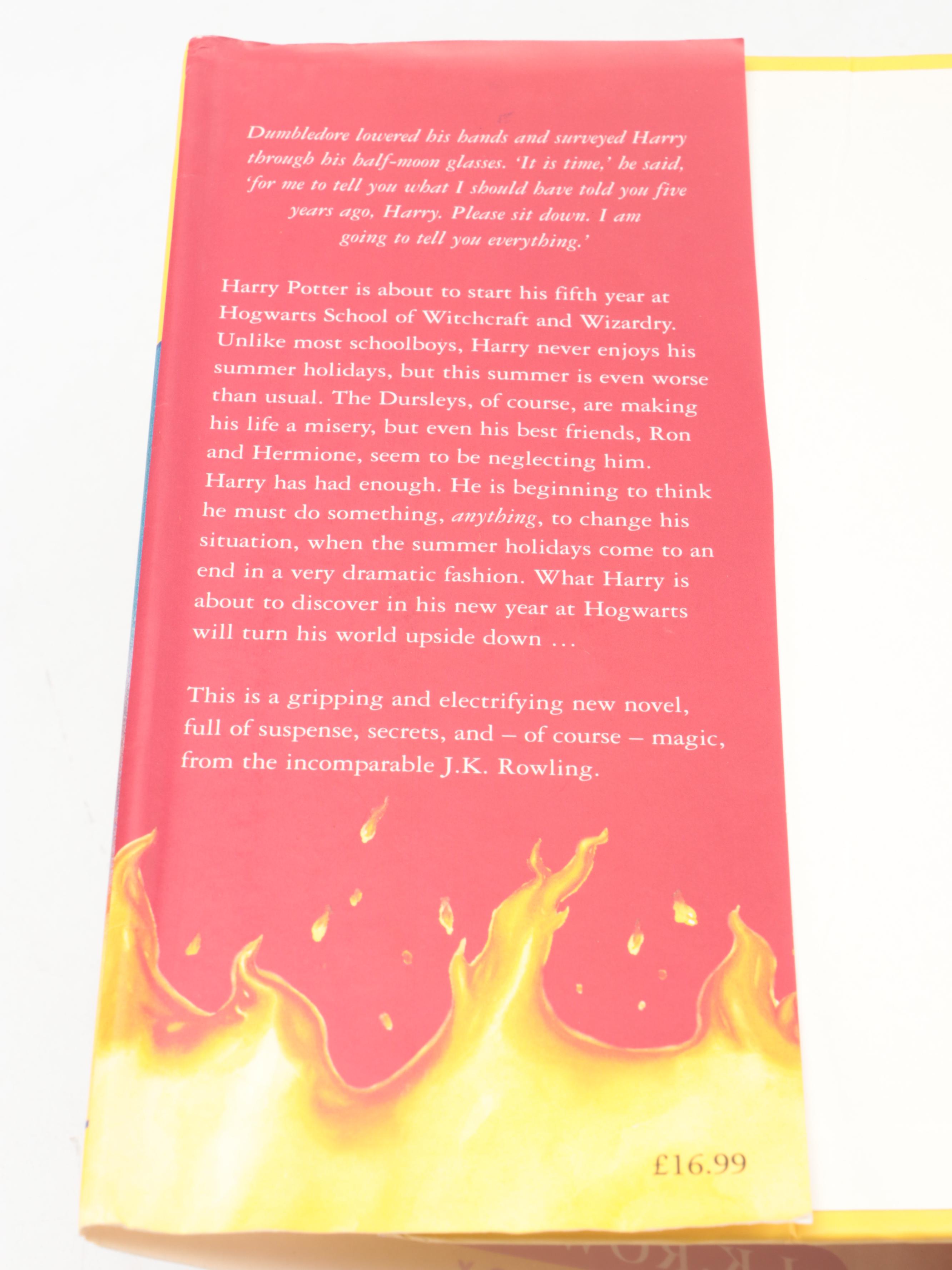 First UK Edition "Harry Potter and the Order of the Phoenix" by J. K. Rowling