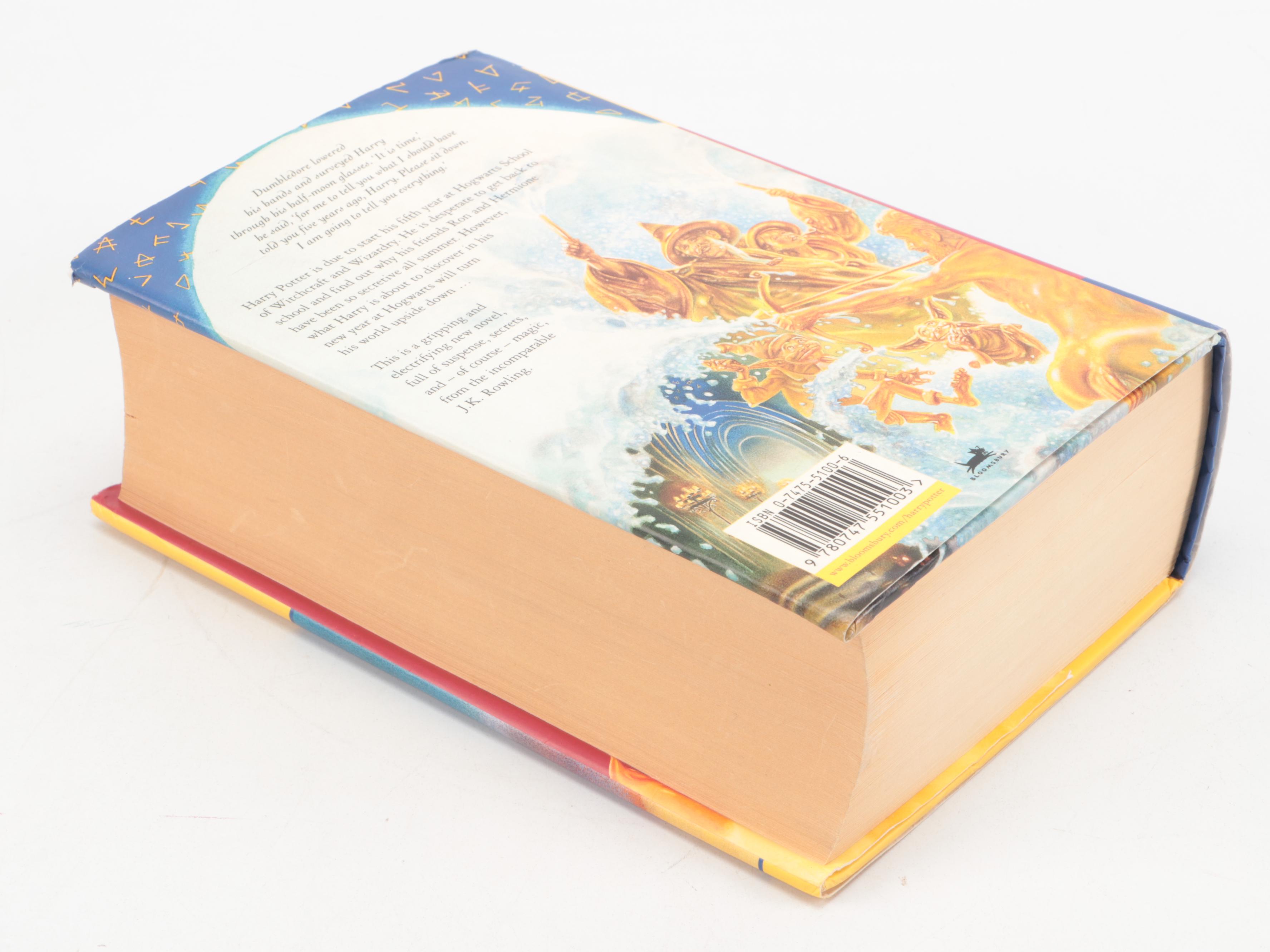 First UK Edition "Harry Potter and the Order of the Phoenix" by J. K. Rowling