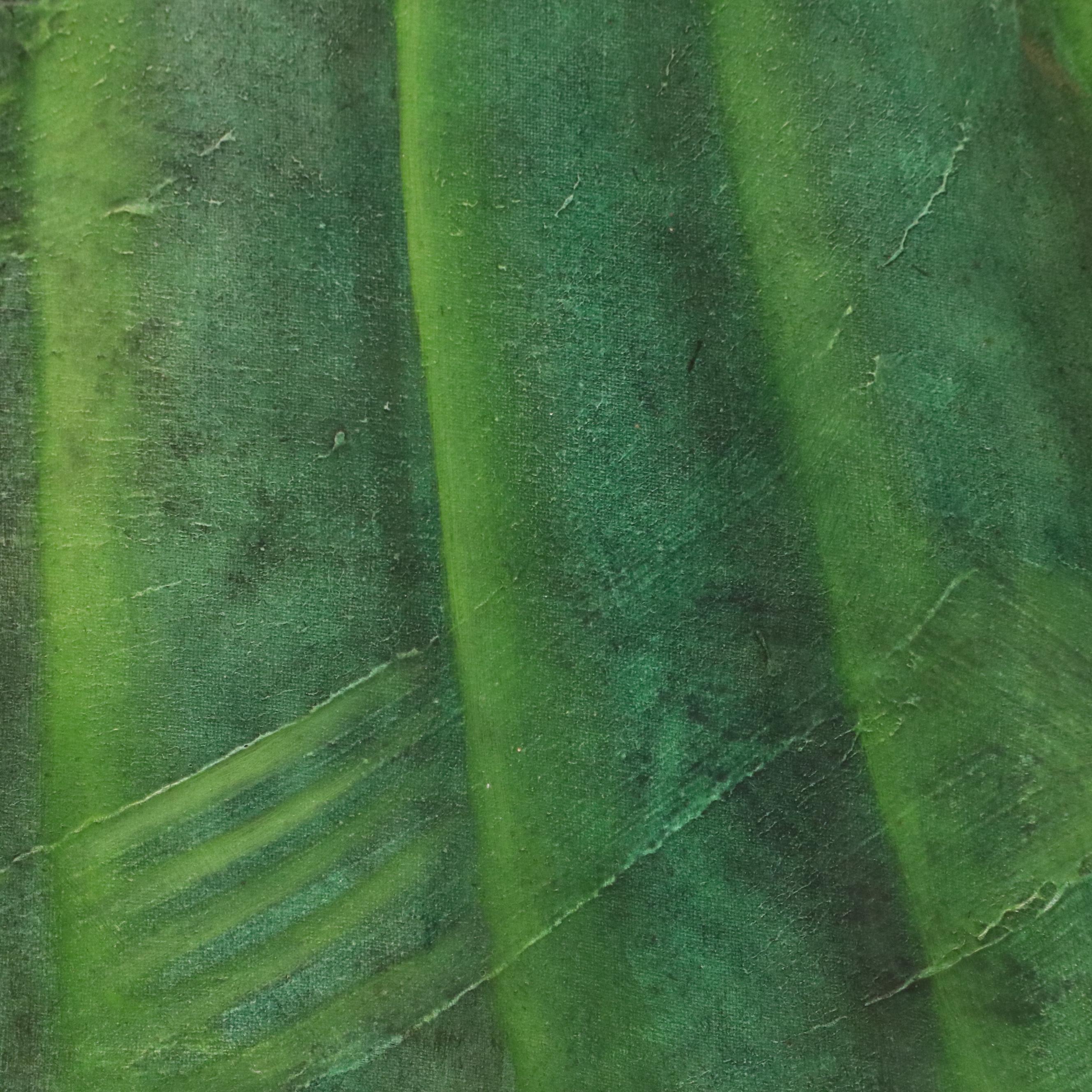 Stylized Oil Painting of Figure in Hilly Landscape