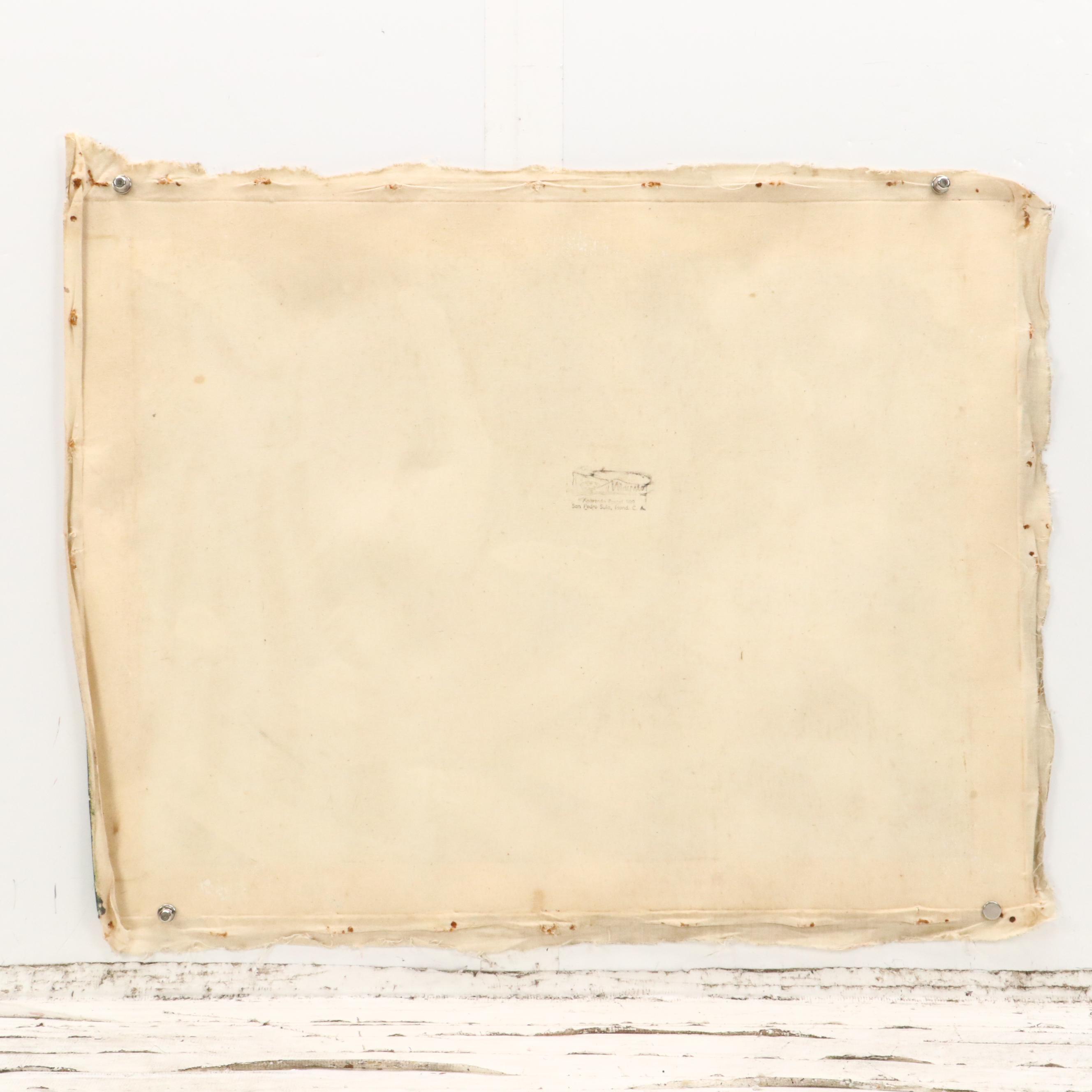 Stylized Oil Painting of Figure in Hilly Landscape