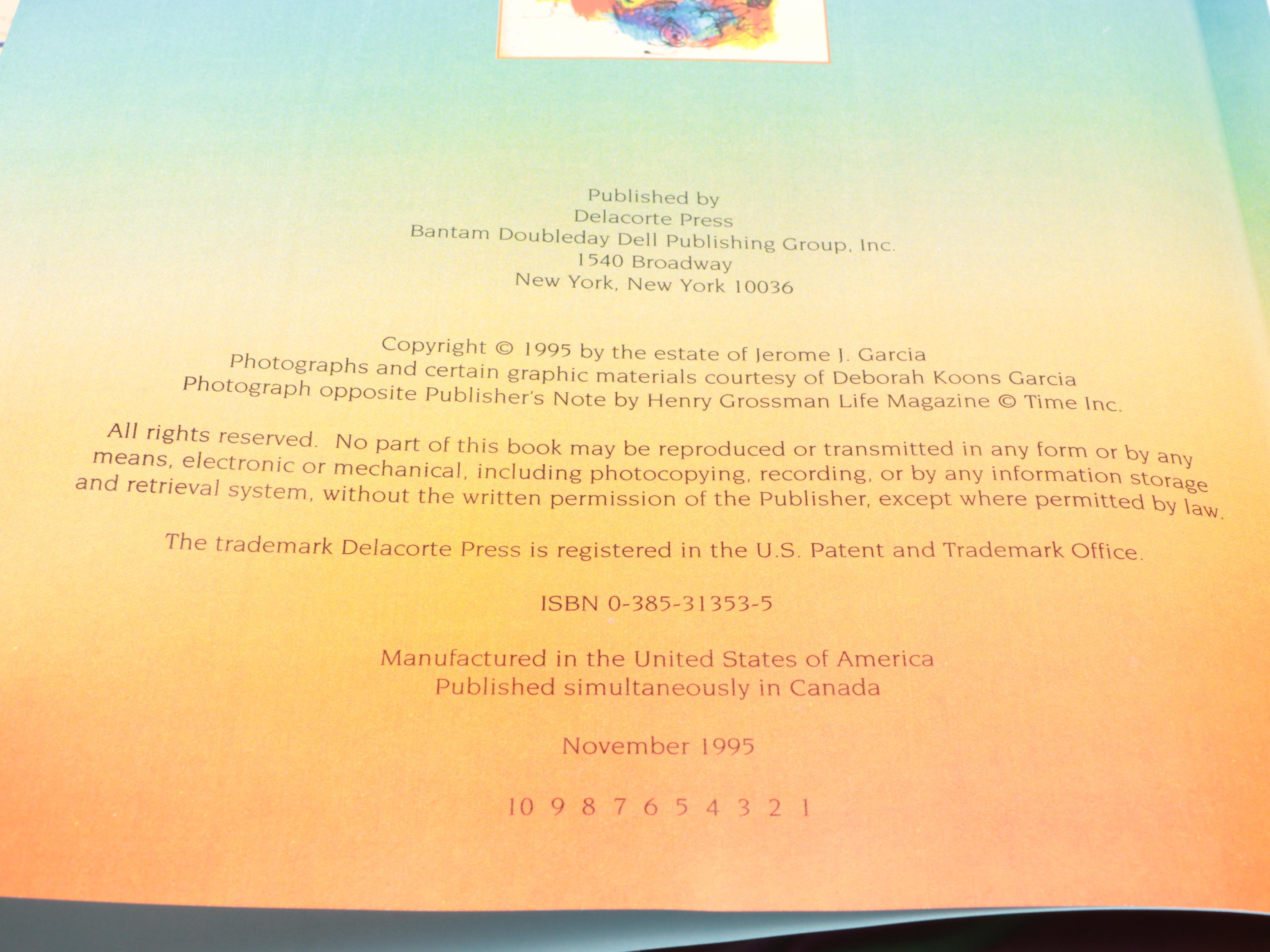 First Printing "Harrington Street" by Jerry Garcia, 1995