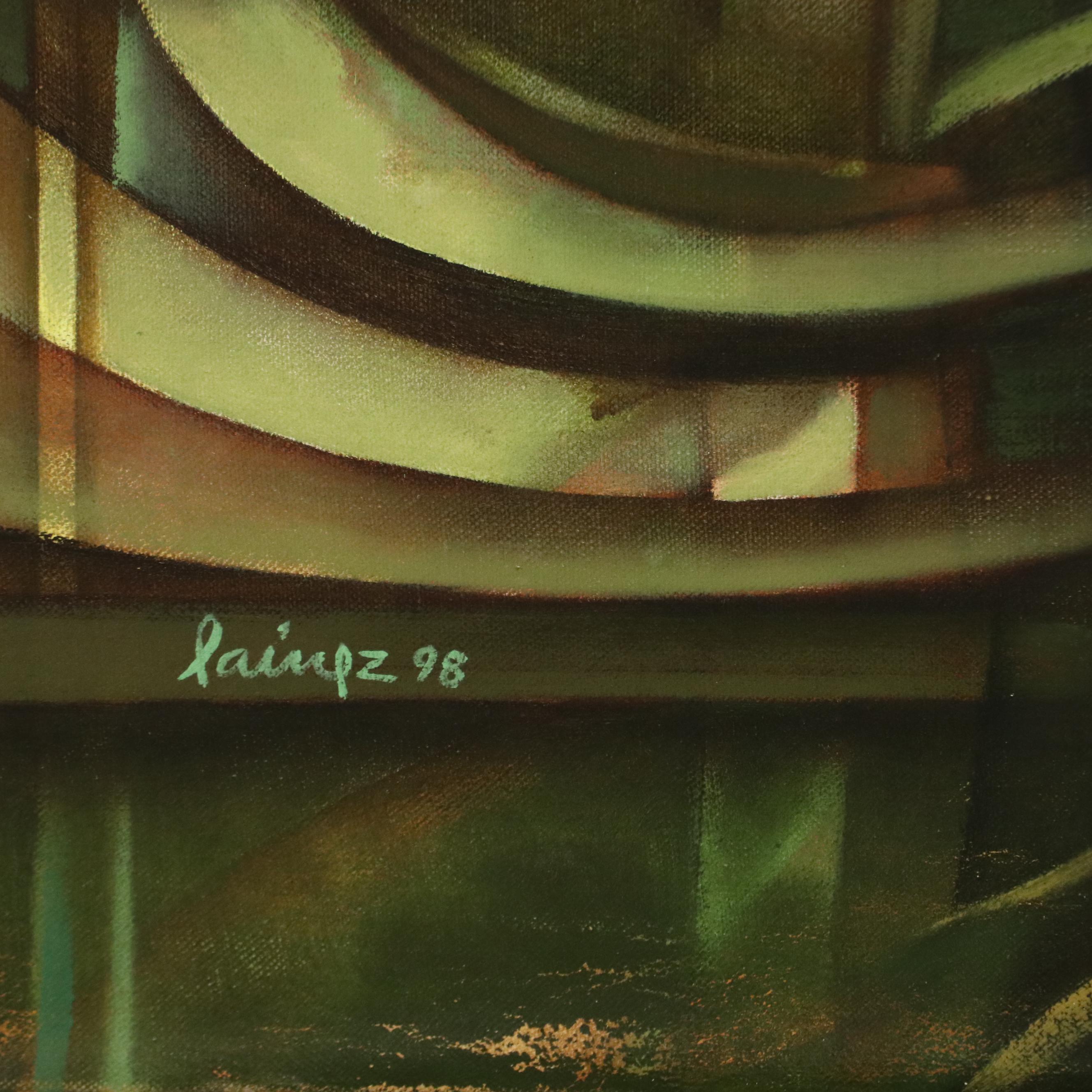 Whimsical Figurative Oil Painting, Late 20th Century/21st Century