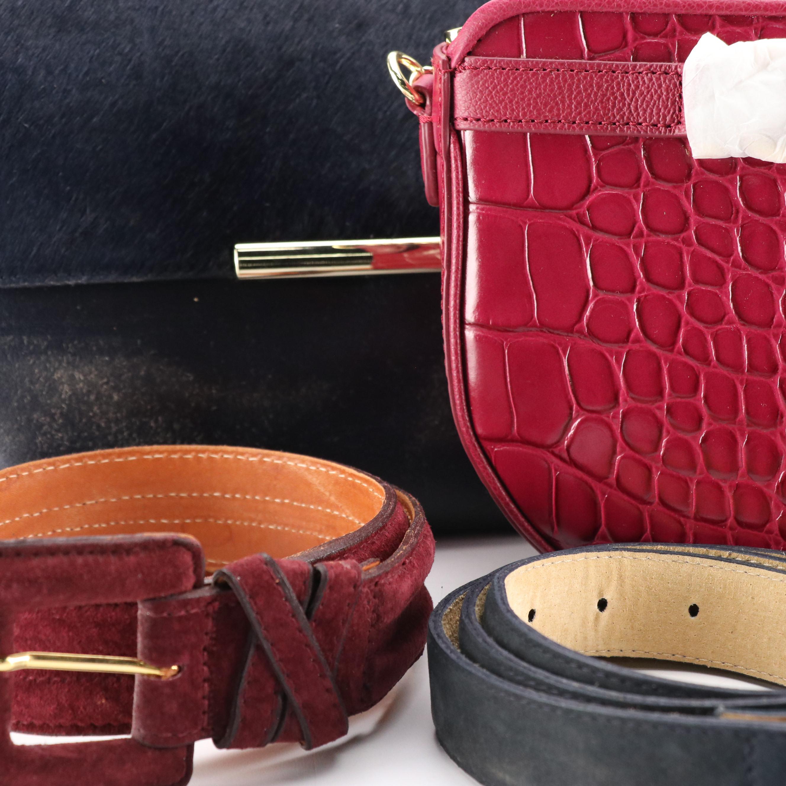 Casual Magenta Capsule Collection with Bags, Belts and Leather Pumps