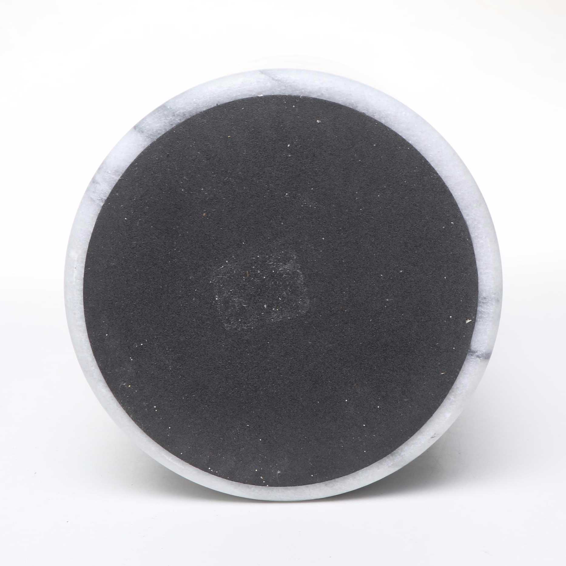 Crate & Barrel and Other Marble Cylindrical Planters