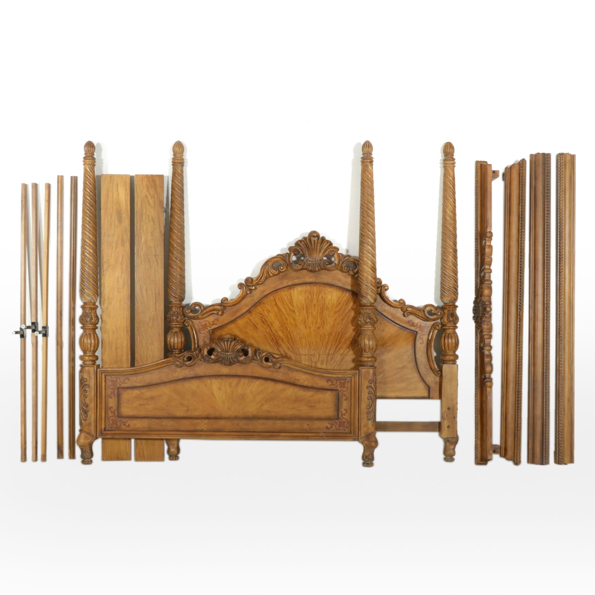 Schnadig Dutch Baroque King Size Bed Frame