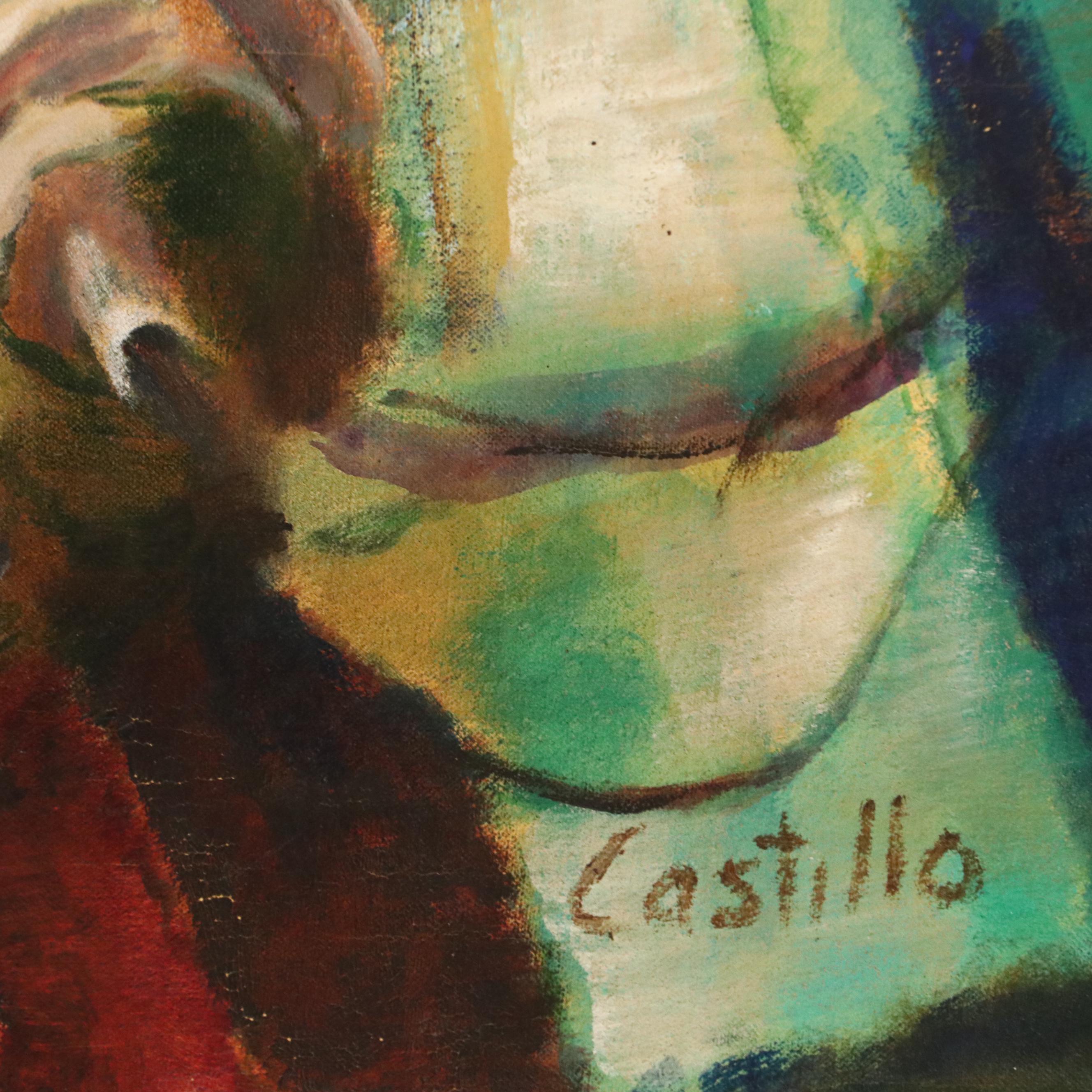 Whimsical Portrait Oil Painting, Late 20th Century/21st Century